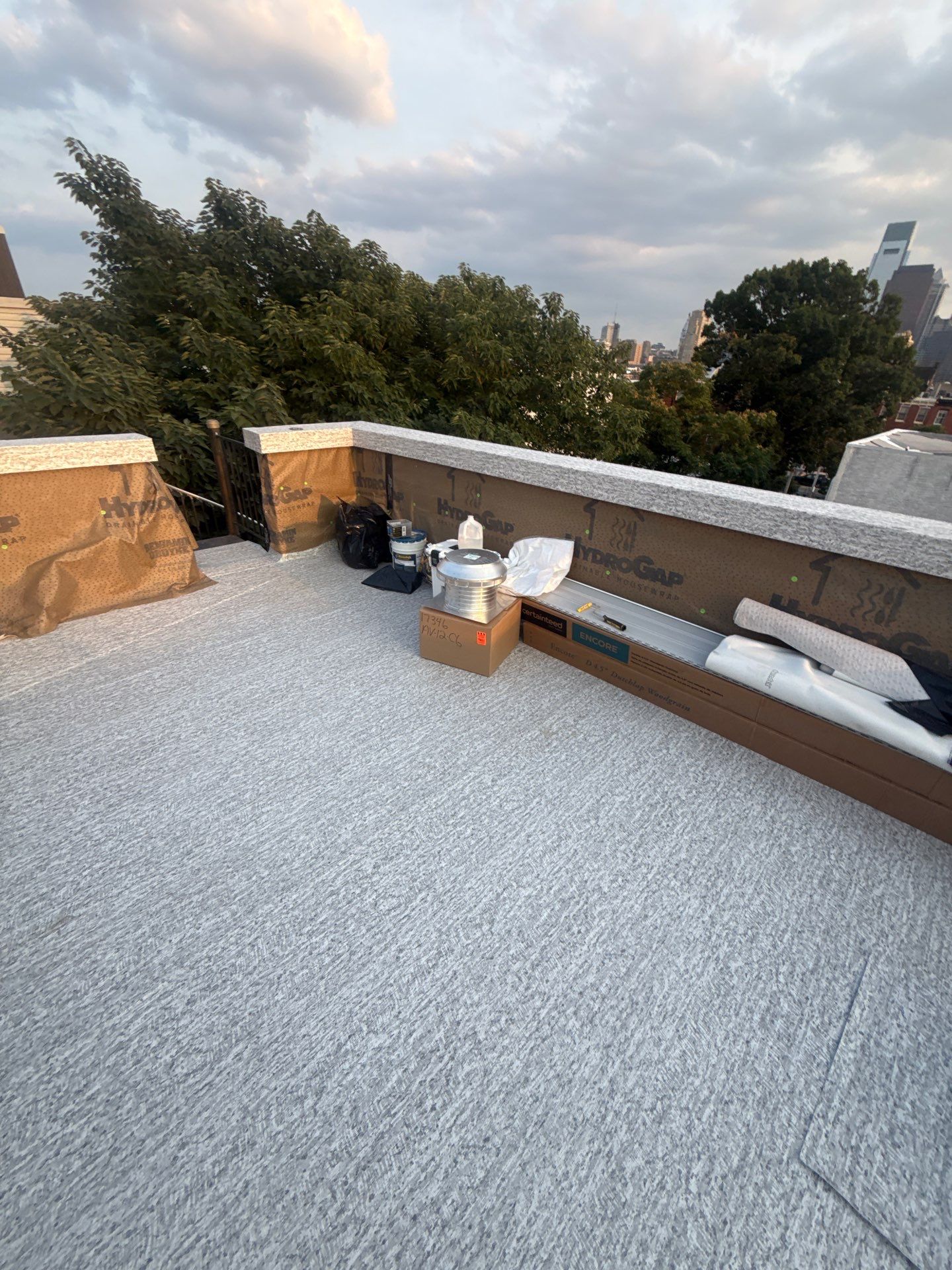 Fiberglass roof deck replacement Project by Philadelphia Quality Roofing by Philadelphia Quality Roofing