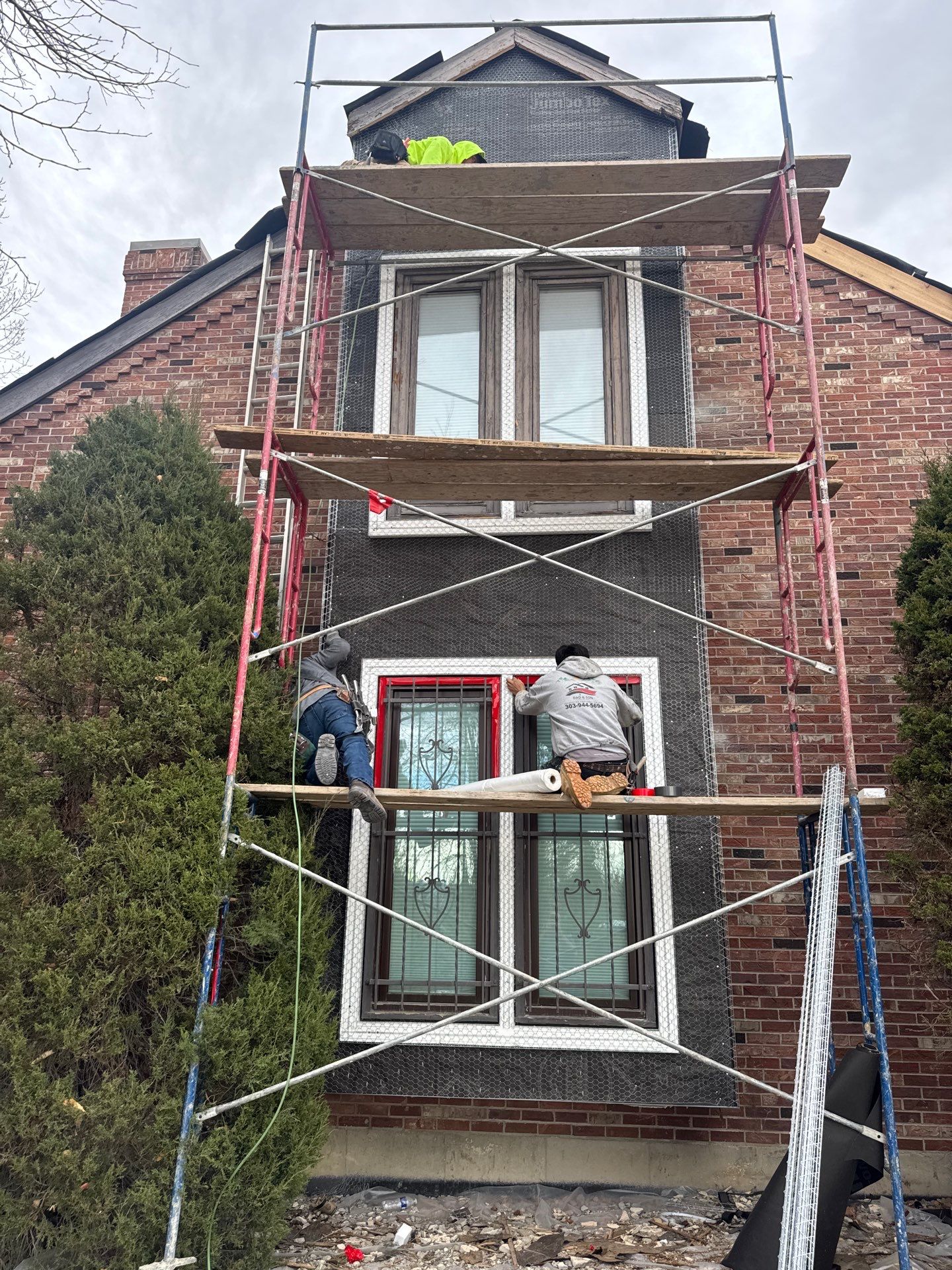 Unified Stone Coated Roof & Stucco Remodle by Blue Peaks Roofing LLC