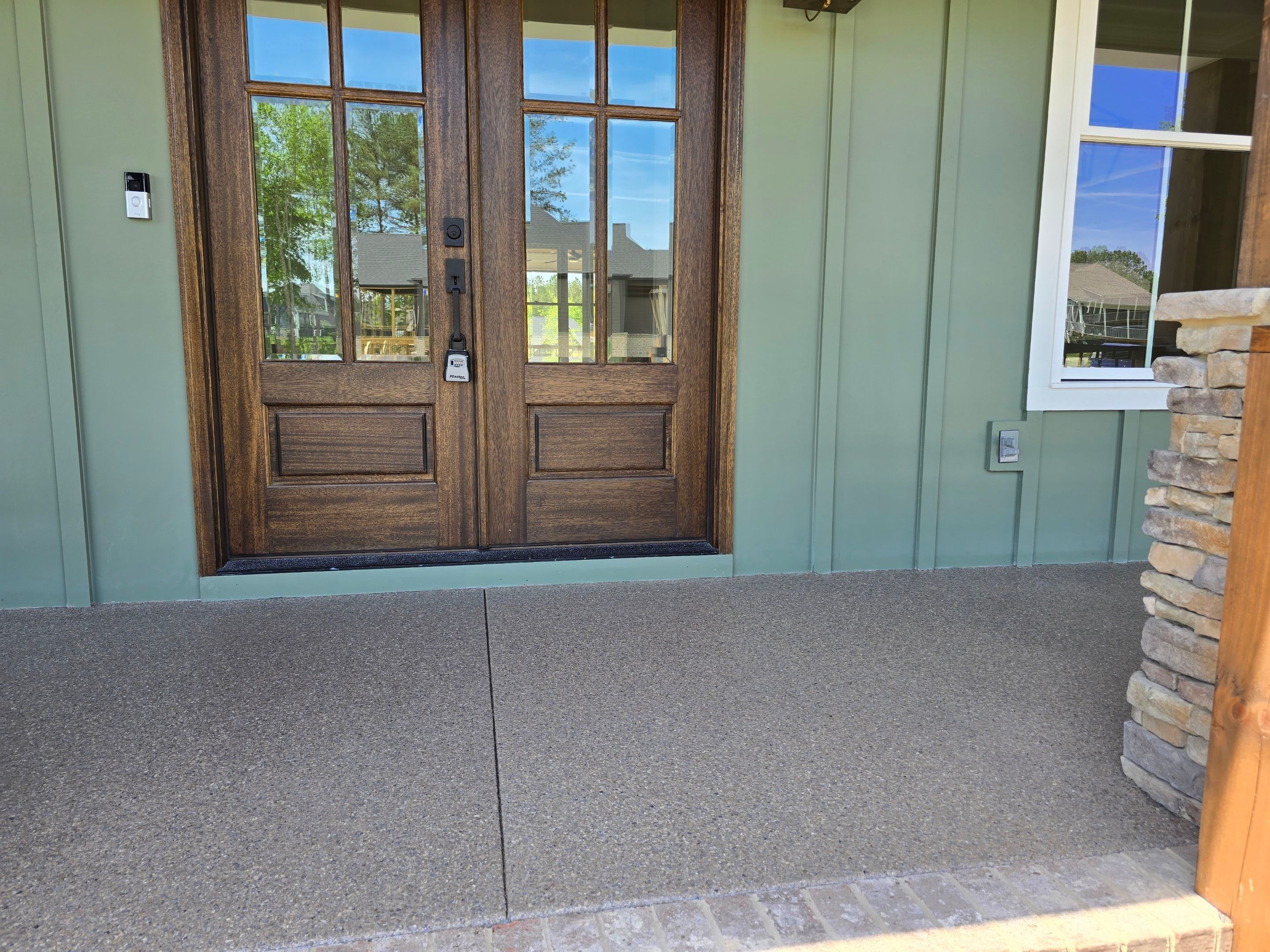 Garage & Porch Upgrade Using Mocha Match & Obsidian  by Elite Floor Solutions