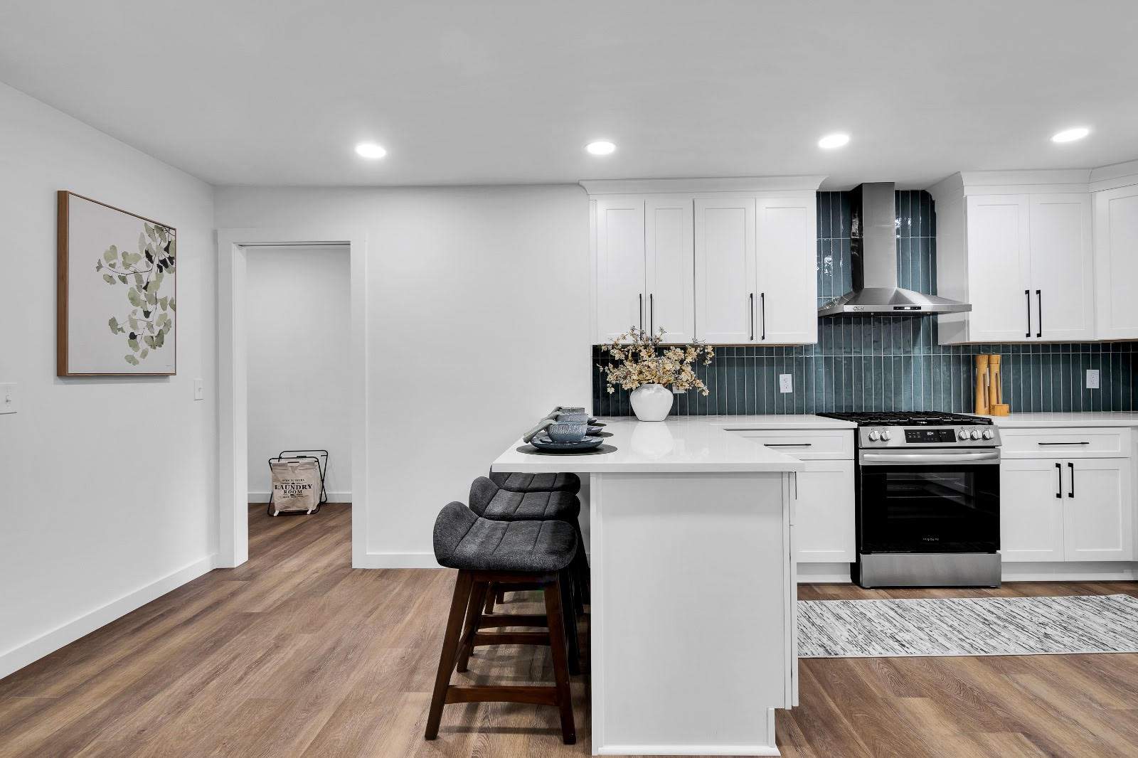 Modern Marietta Home Transformation with Custom Kitchen and Vertical Siding by Swift Home Renovations