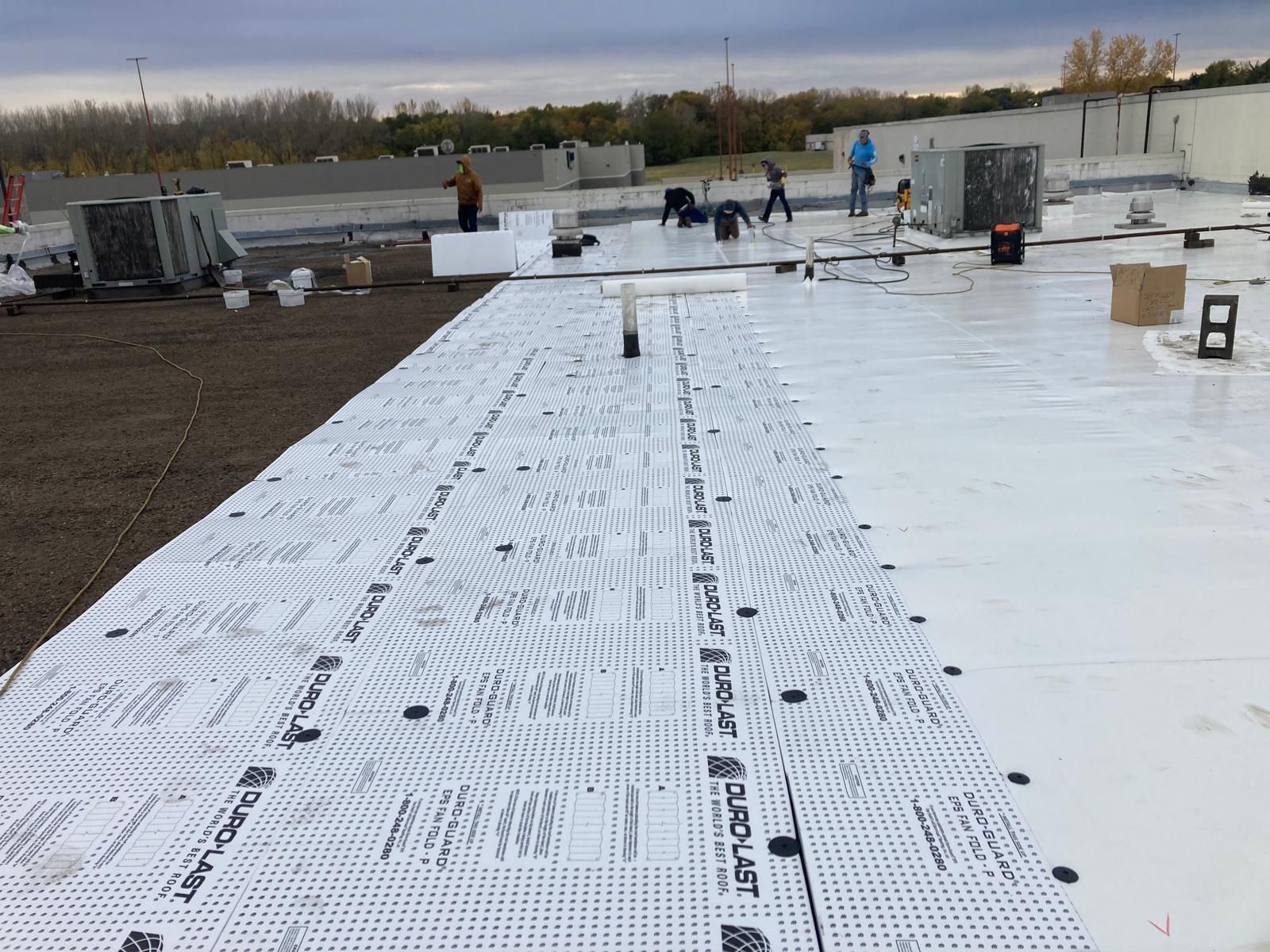 Commercial Roofing Installation using DURO LAST by Grell Roofing, LLC