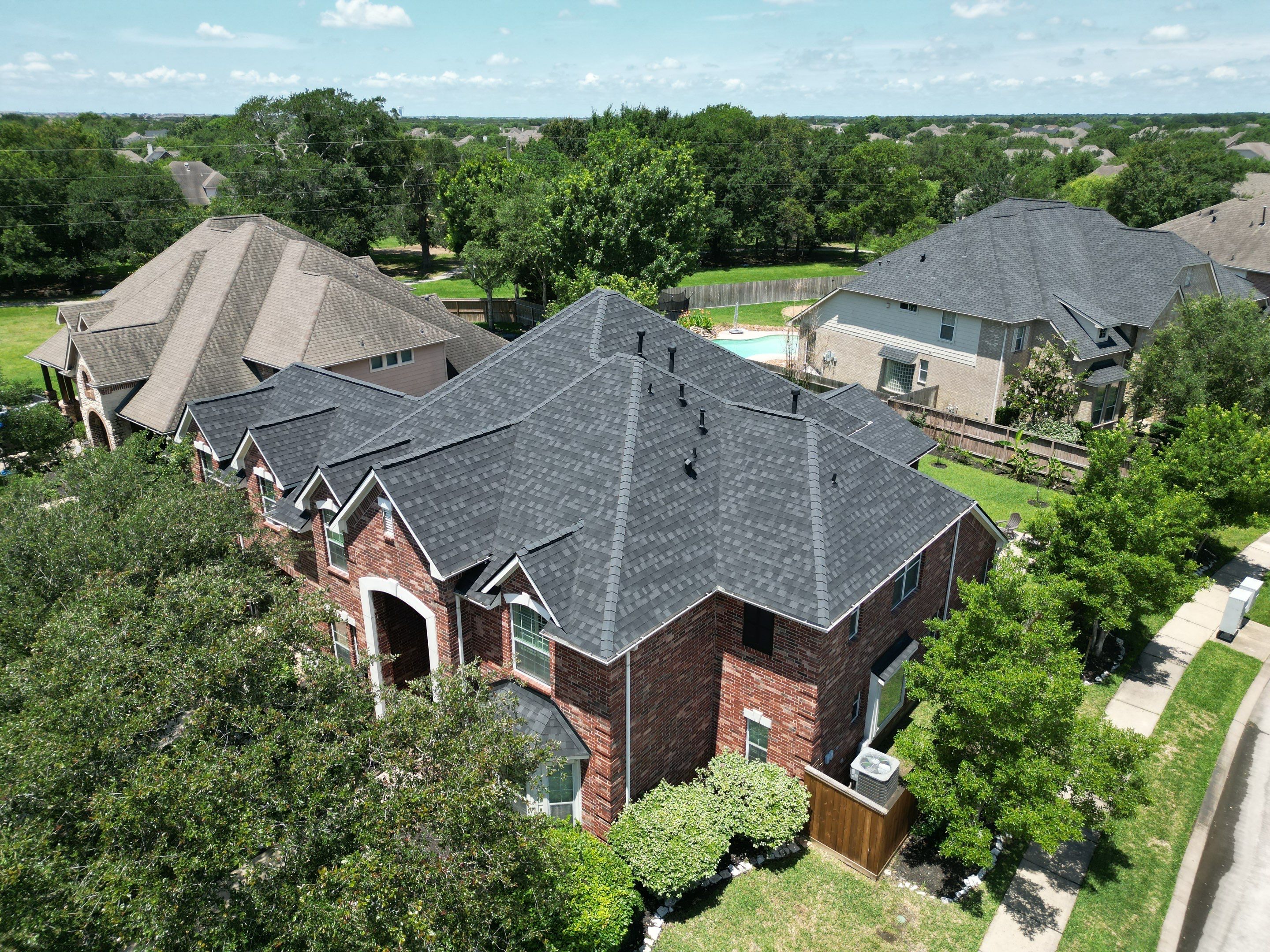 Residential Roofing Installation using IKO Dynasty in Cypress by Core Four Roofing