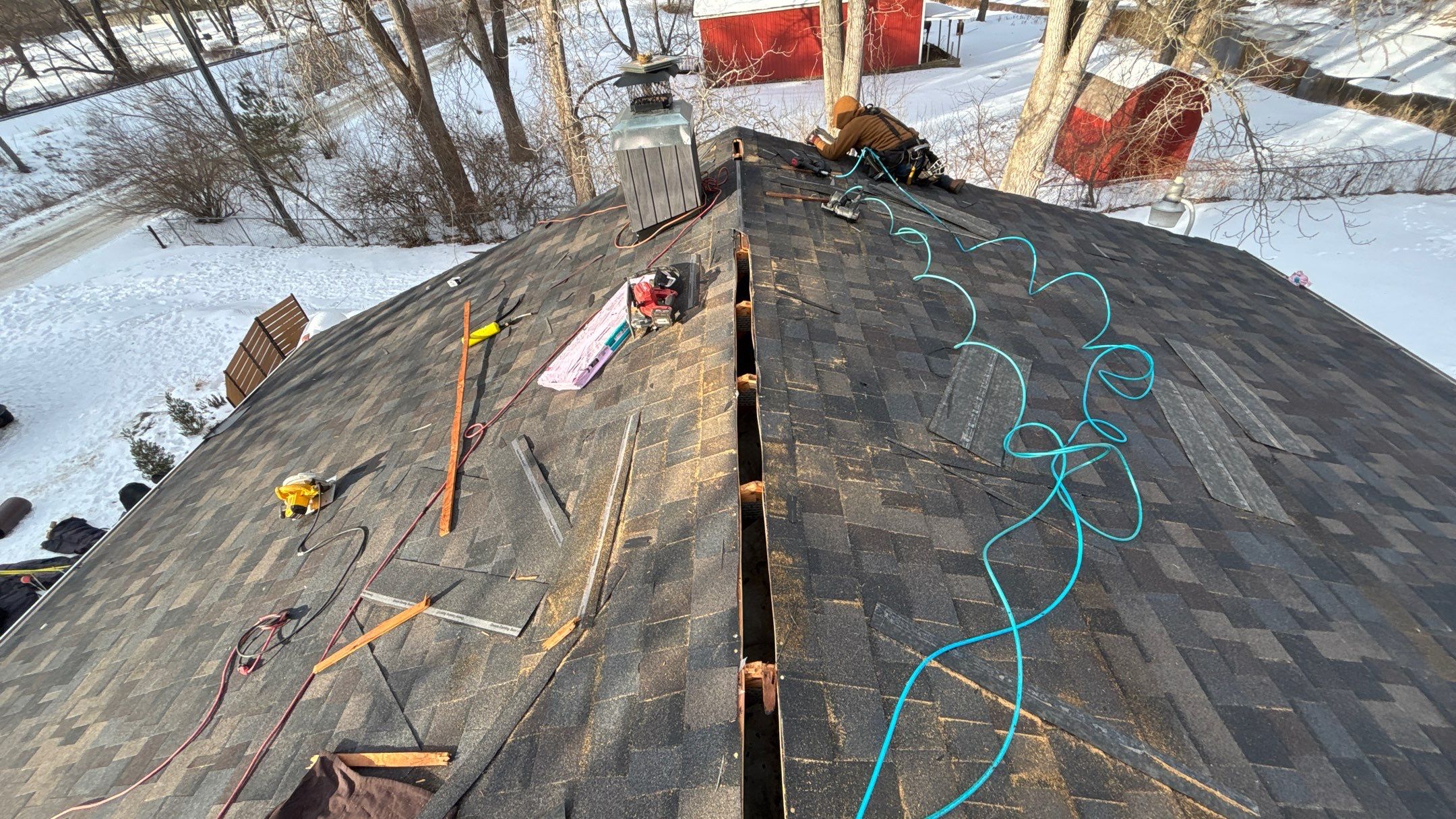 Roof Replacement using Owens Corning Duration Shingle by 180 Contractors