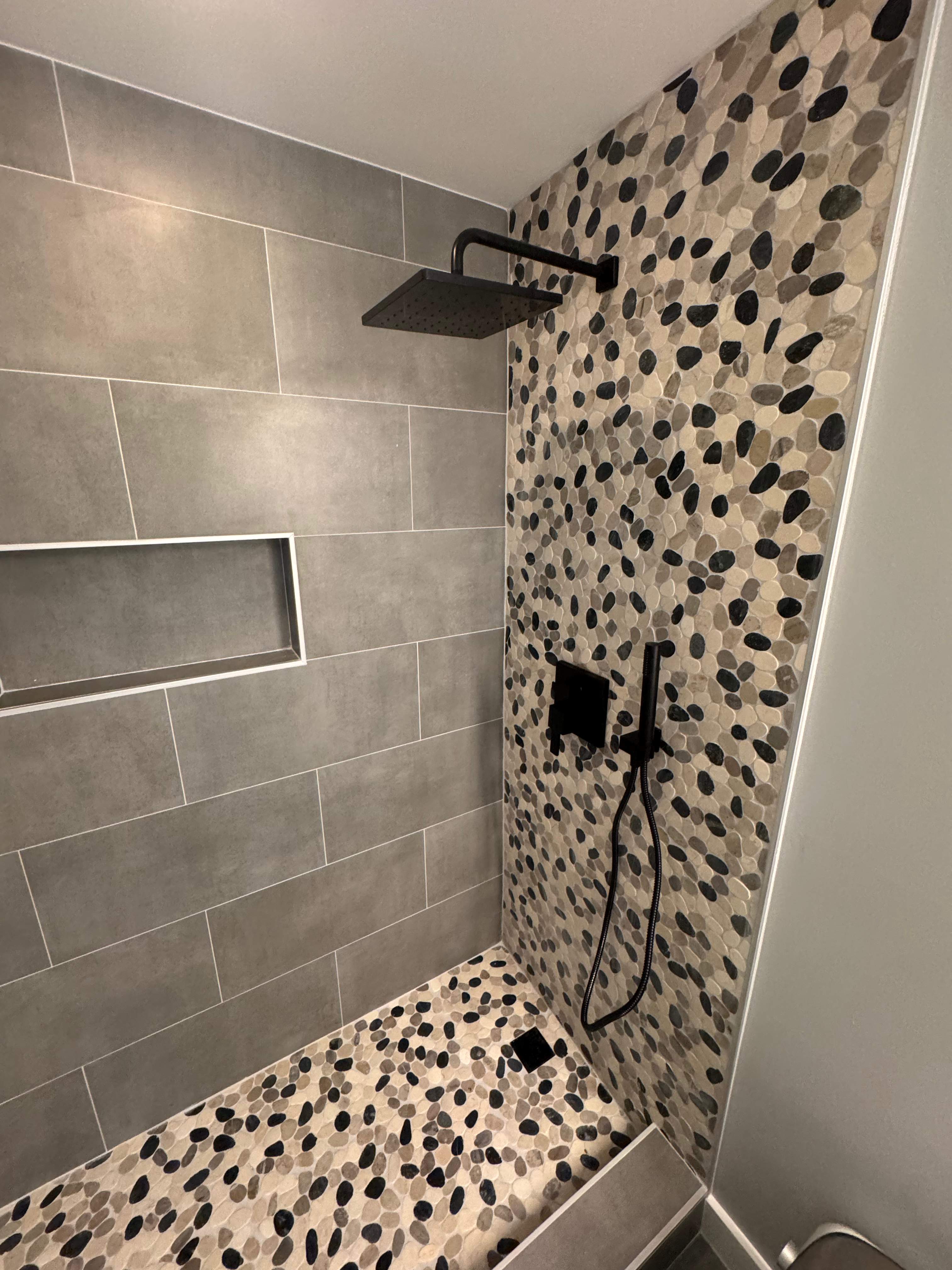 Basement bathroom renovation by Prudencio