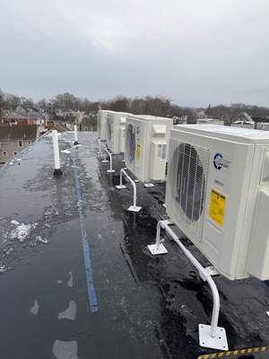 Mini Split Condenser Installation — Beverly, MA.