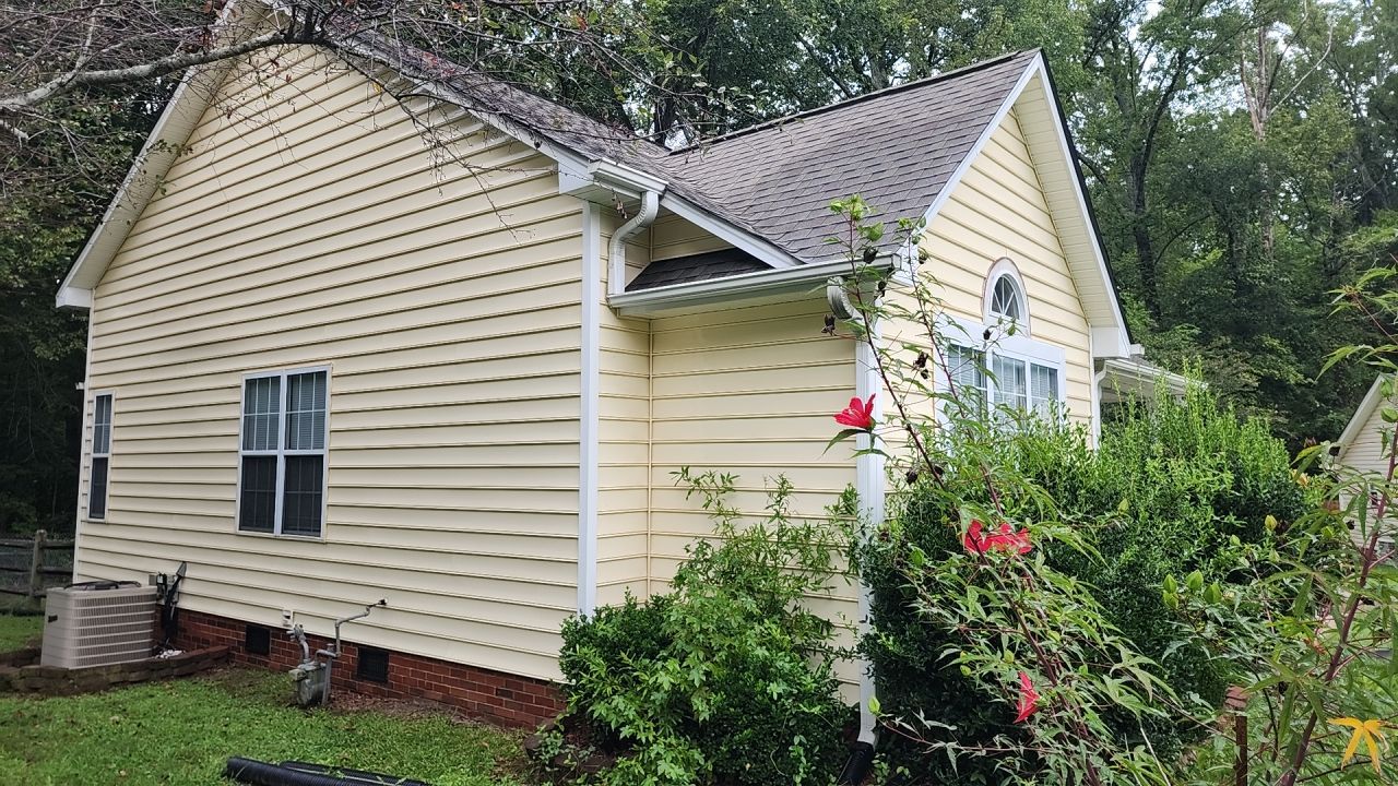 House Wash using cleaner by Power Wash Masters LLC