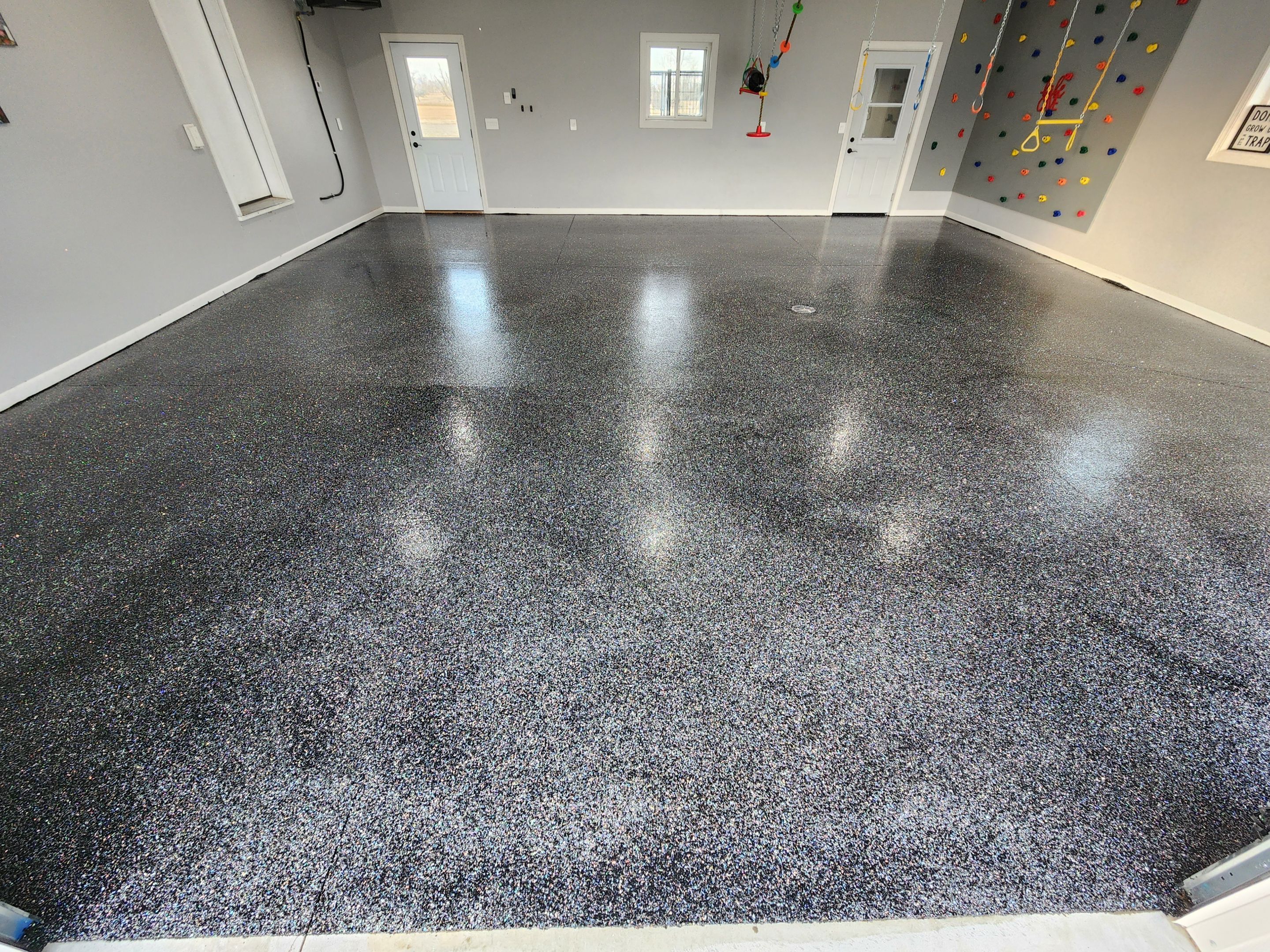 Garage using Glitter by Select Painting, Coatings & Garage Cabinets