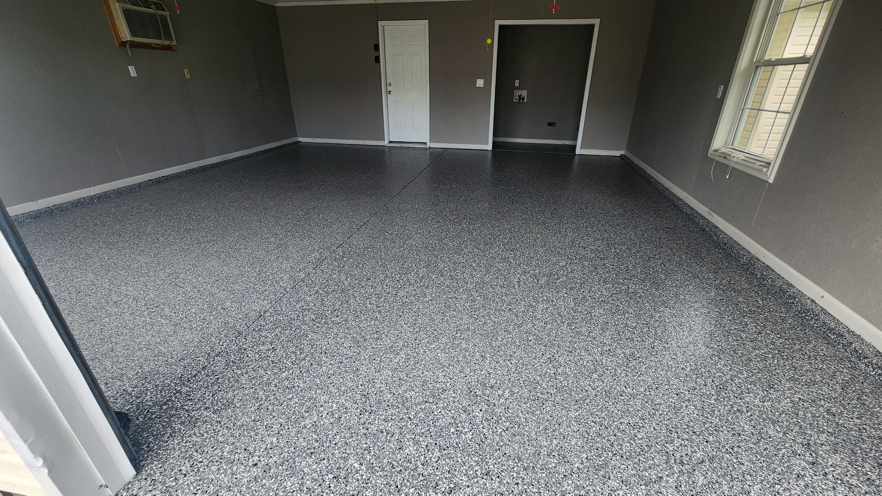 Garage transformation with wombat flake  by Opus Renovations 