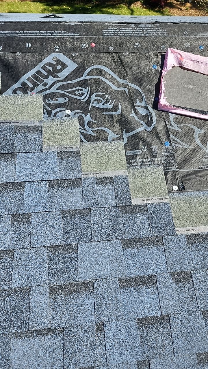 Residential Roofing Installation using Owens Corning Duration-Harbor Blue  by Indigo State Roofing