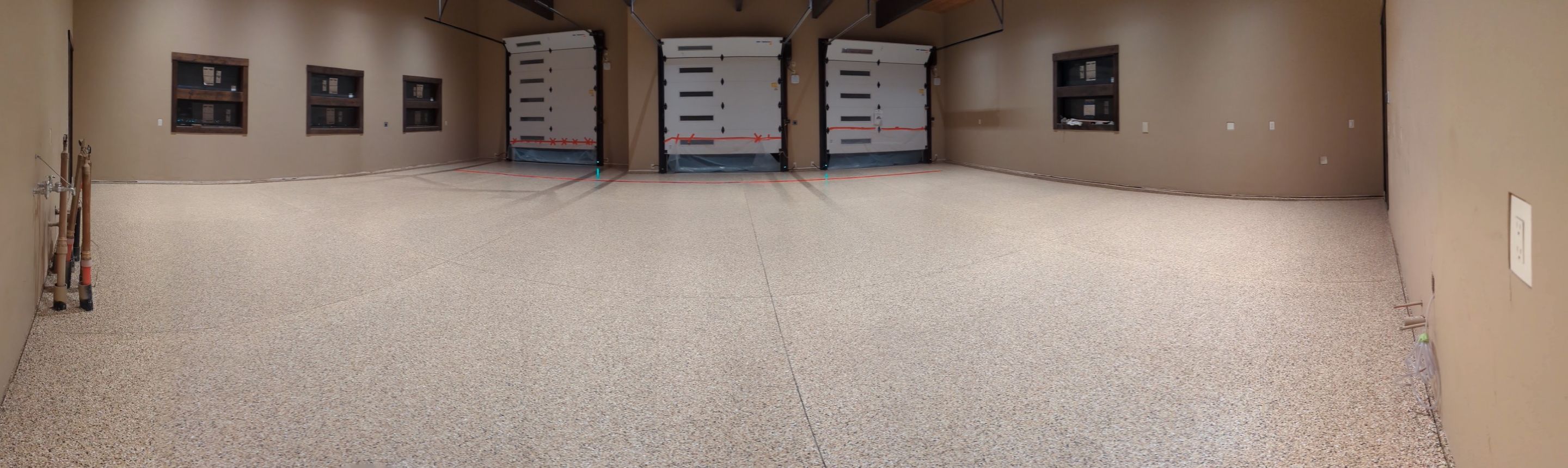 Shop Transformation using Sandstone by Croc Coatings, LLC