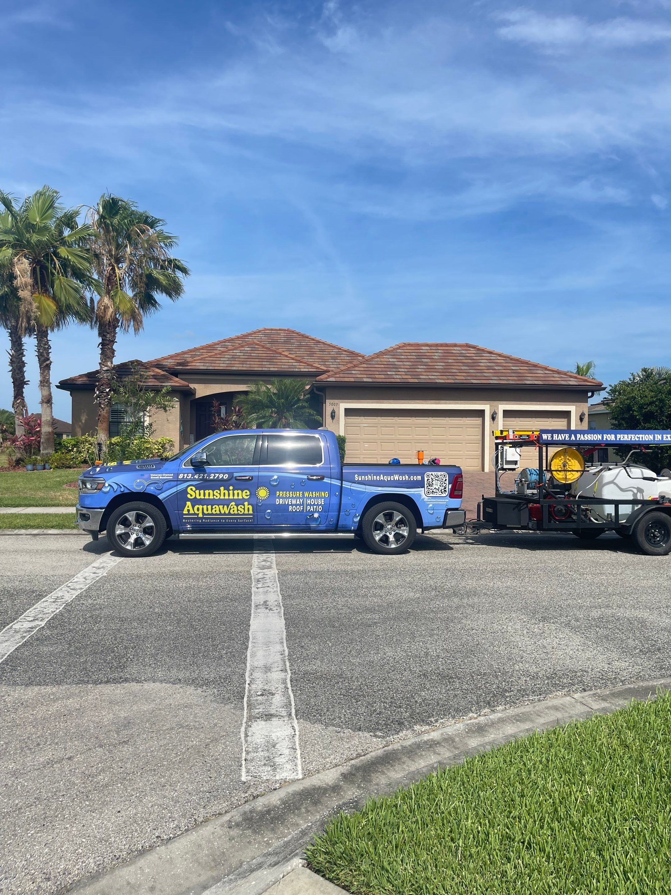 🏡 Tile Roof Cleaning – Gamble Creek Estates, Parrish, FL by Sunshine AquaWash