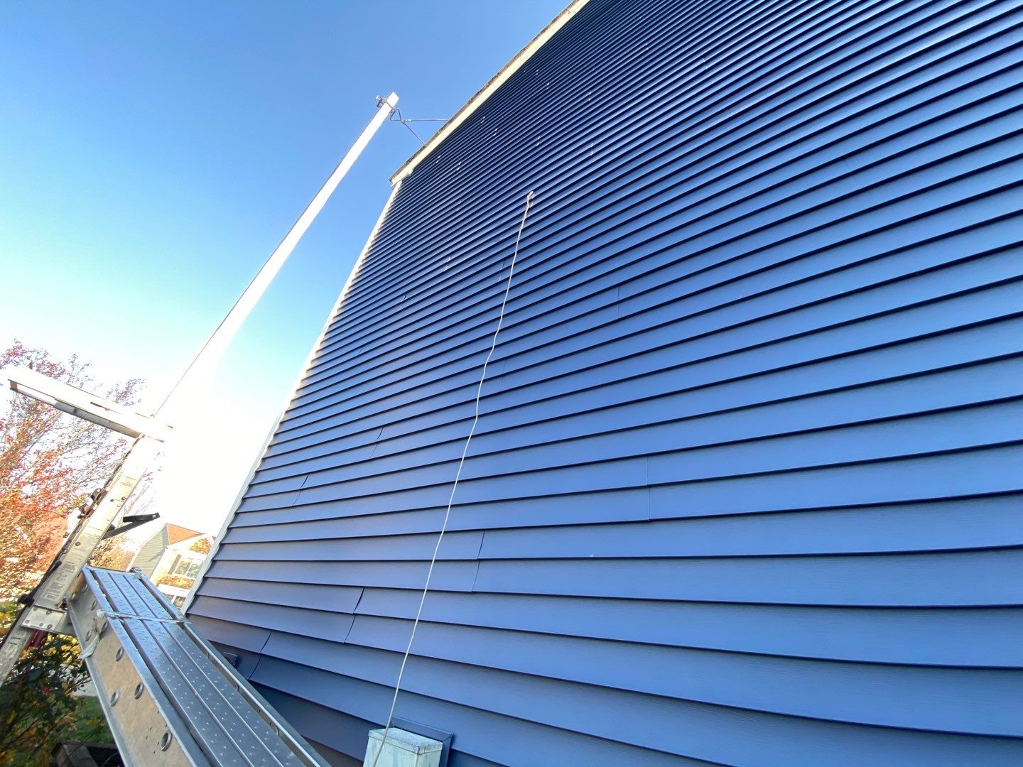 Siding Replacement using Certainteed Restoration Classic D4 Midnight Blue by 180 Contractors