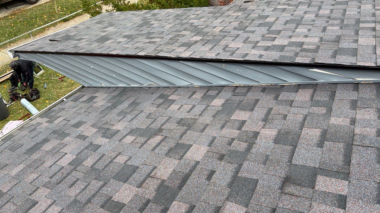 Roof Replacement using Owens Corning Midnight Plum by 180 Contractors