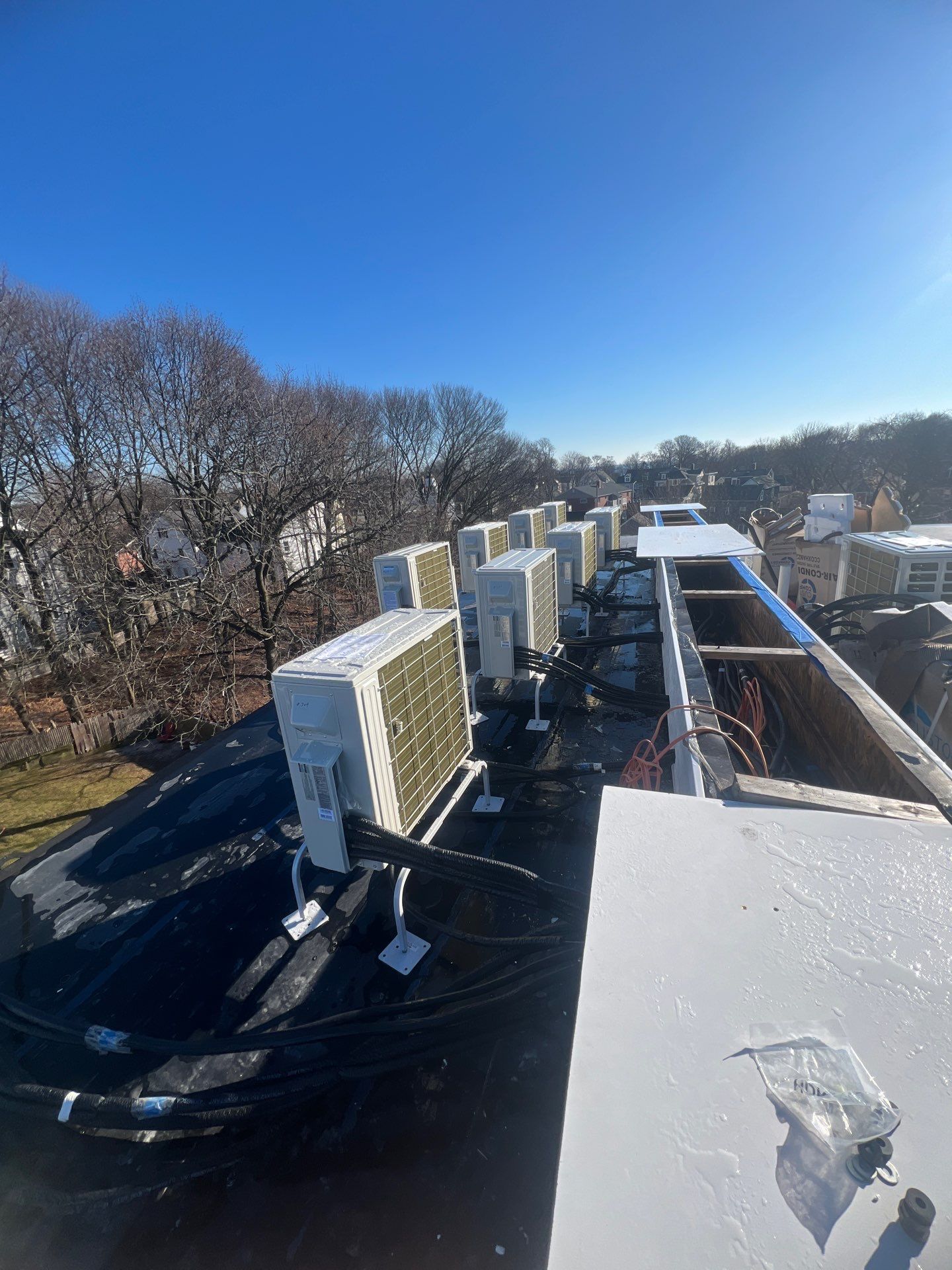 Mini Split Condenser Installation — Beverly, MA. by FAGONE MECHANICAL