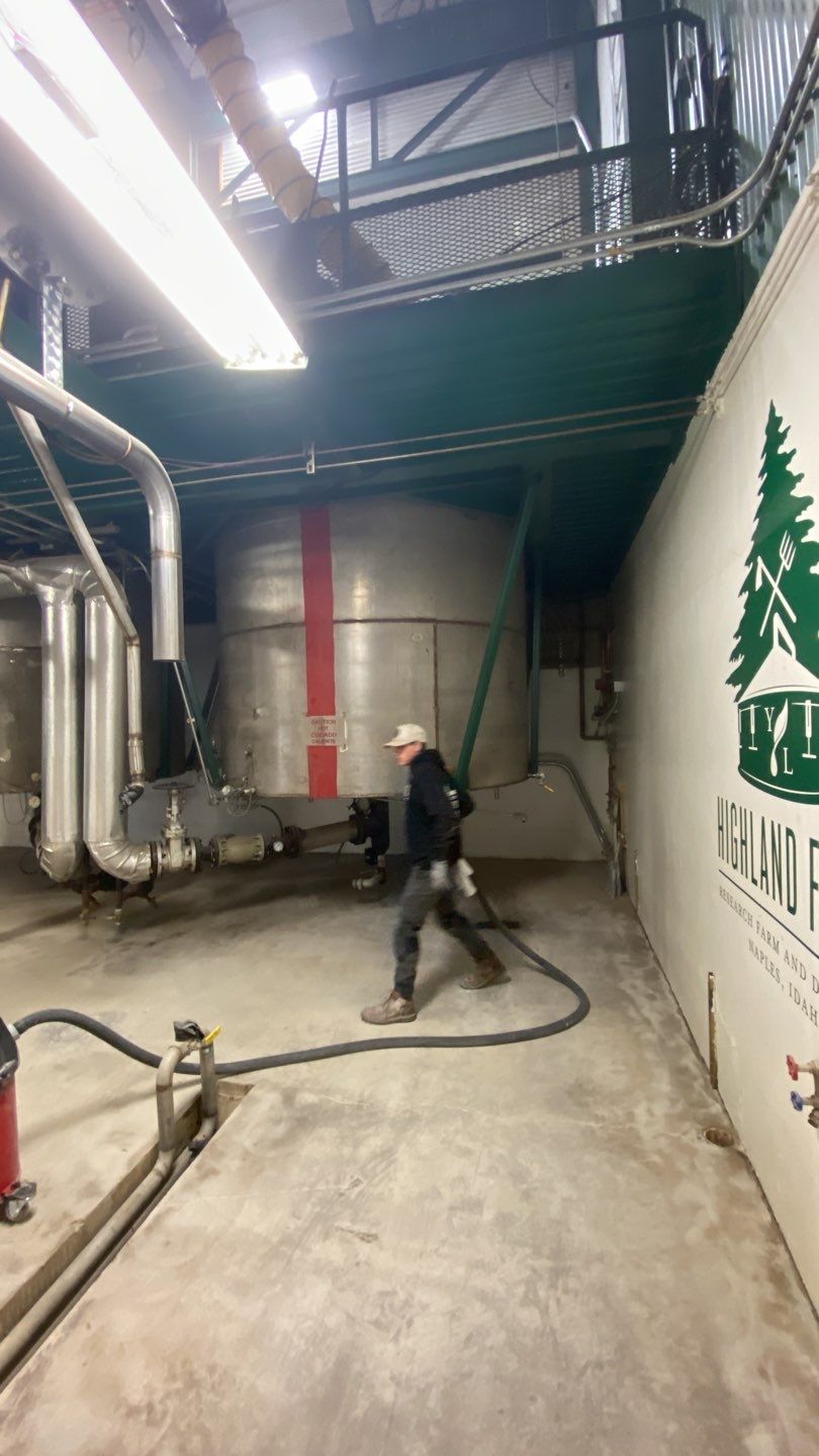 Commercial Floor Transformation using North Pole with Green by Croc Coatings, LLC