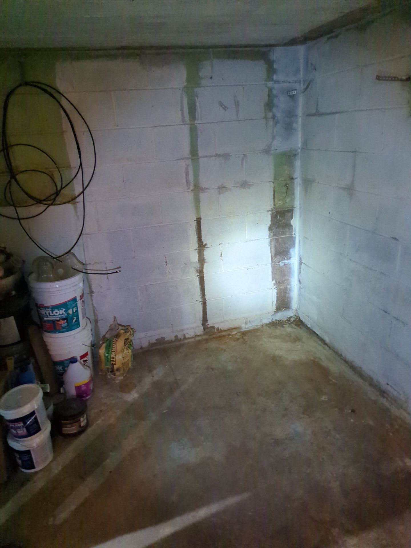 Bowing Wall using Fortress Invisibeams  by ACE Waterproofing & Basement Solutions