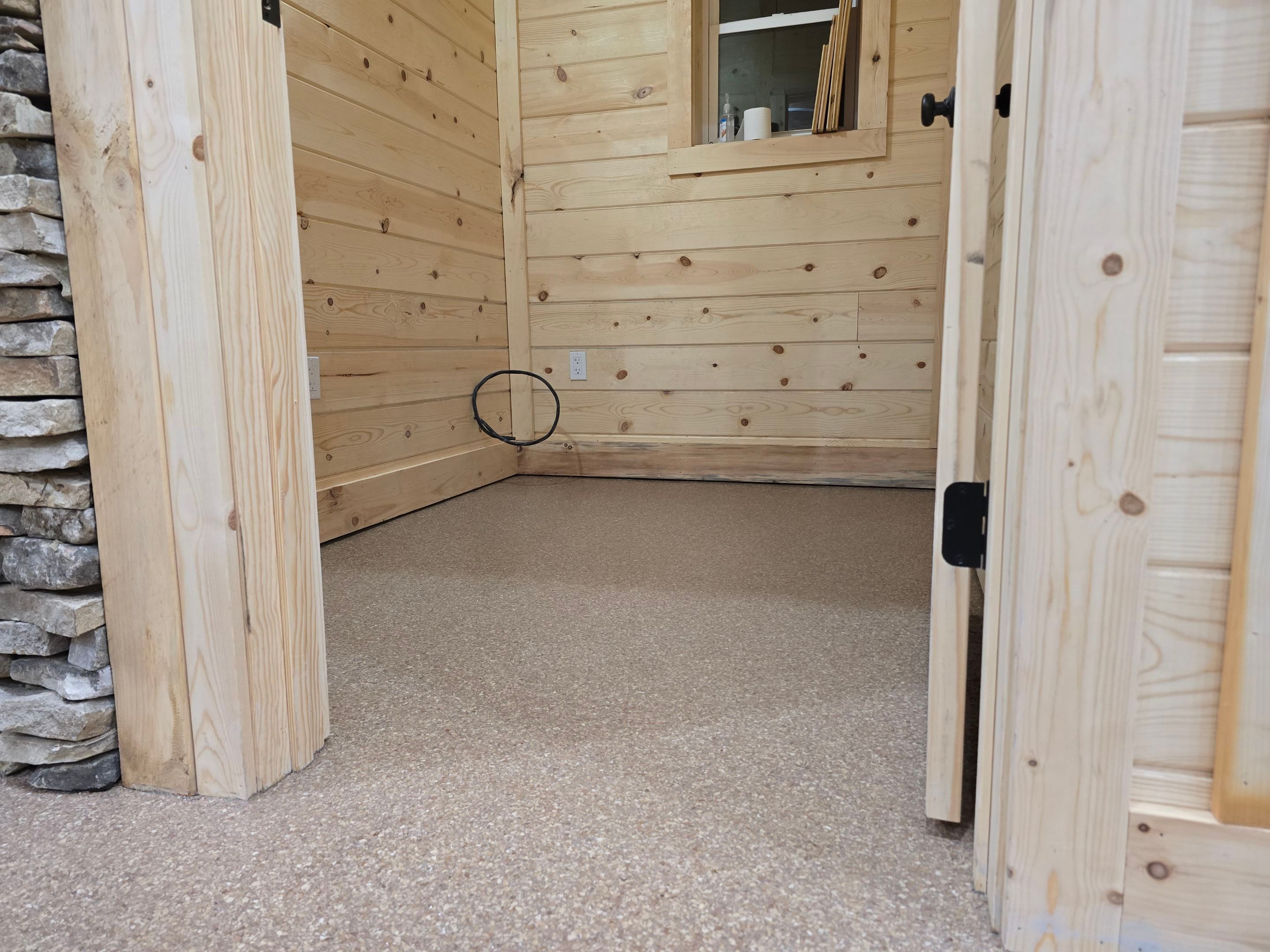 Garage using Feldspar by Elite Floor Solutions