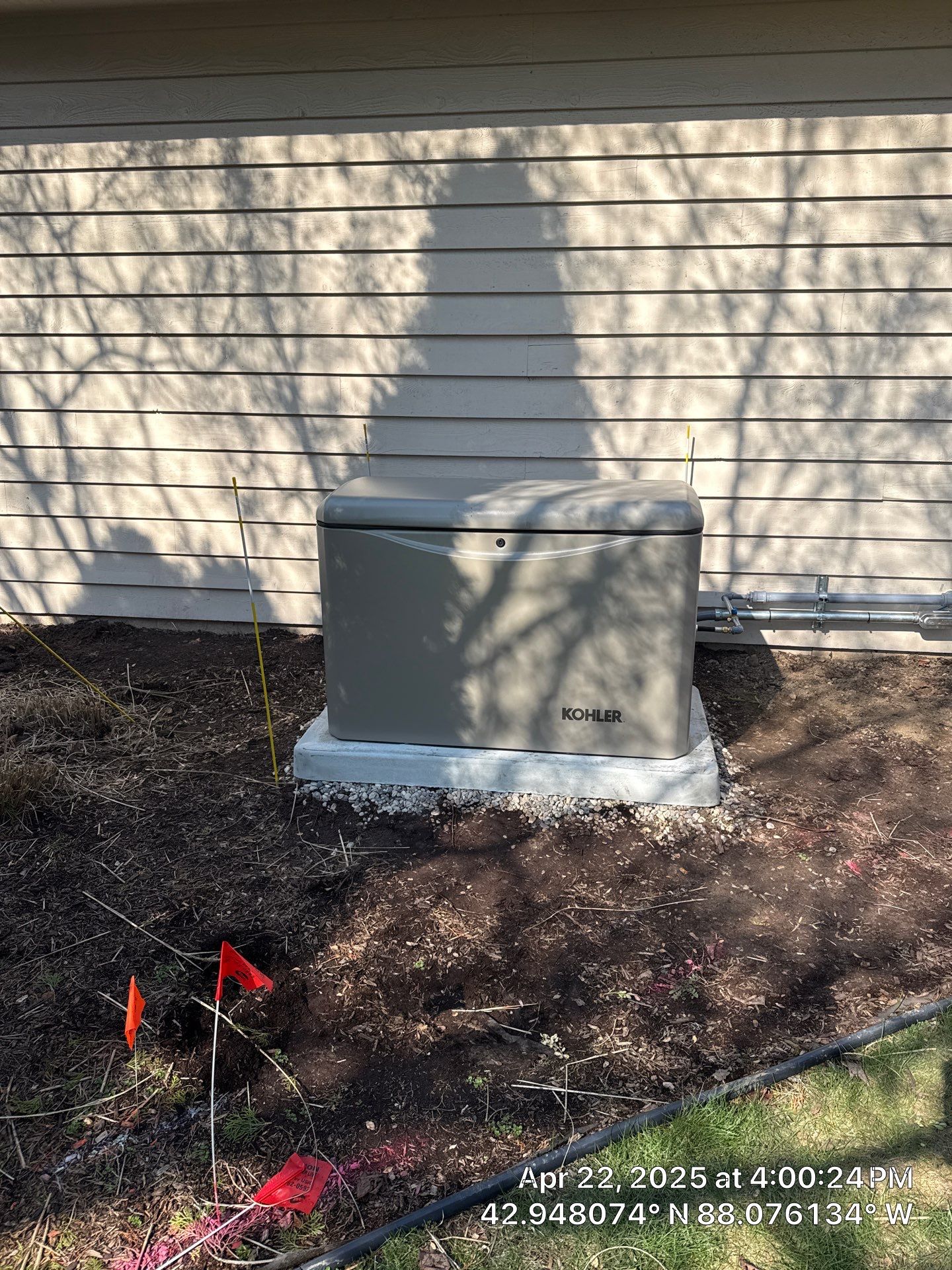 Kohler 20 kW Generator & 200 A Whole‑House Transfer Switch Installation – New Berlin, WI by GSHA Services LTD