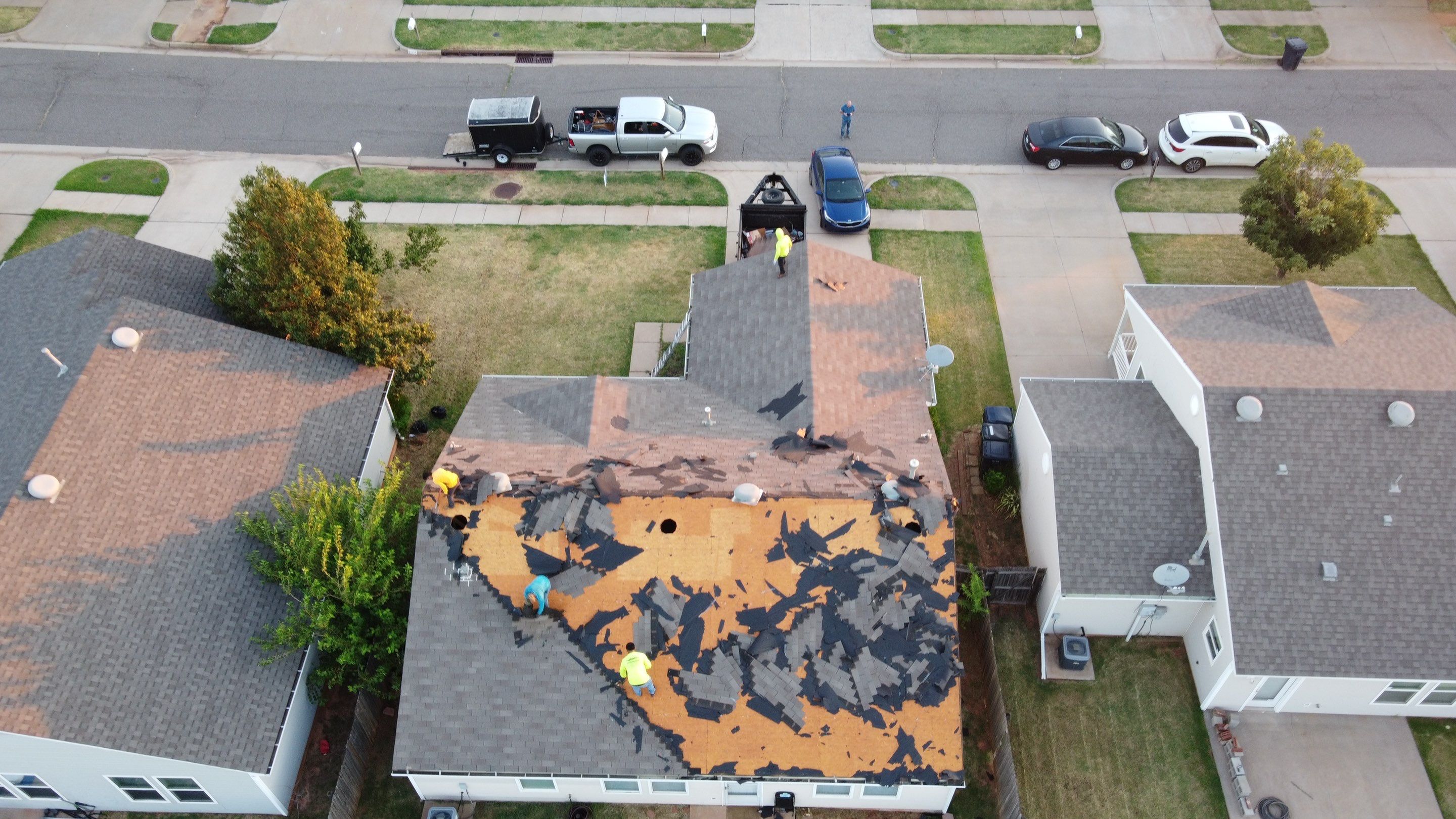 Residential Roofing Installation using GAF Natural Shadow  by A & H Roofing and Contracting