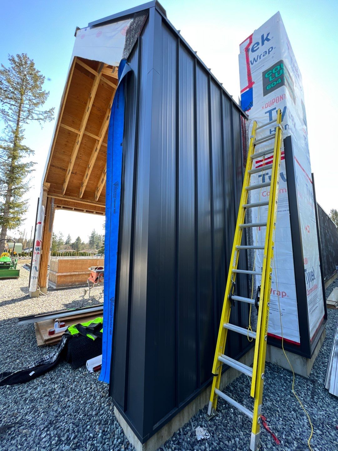 Residential Roofing and siding Installation using 12" Prolok metal  by Top Notch Roofing Inc