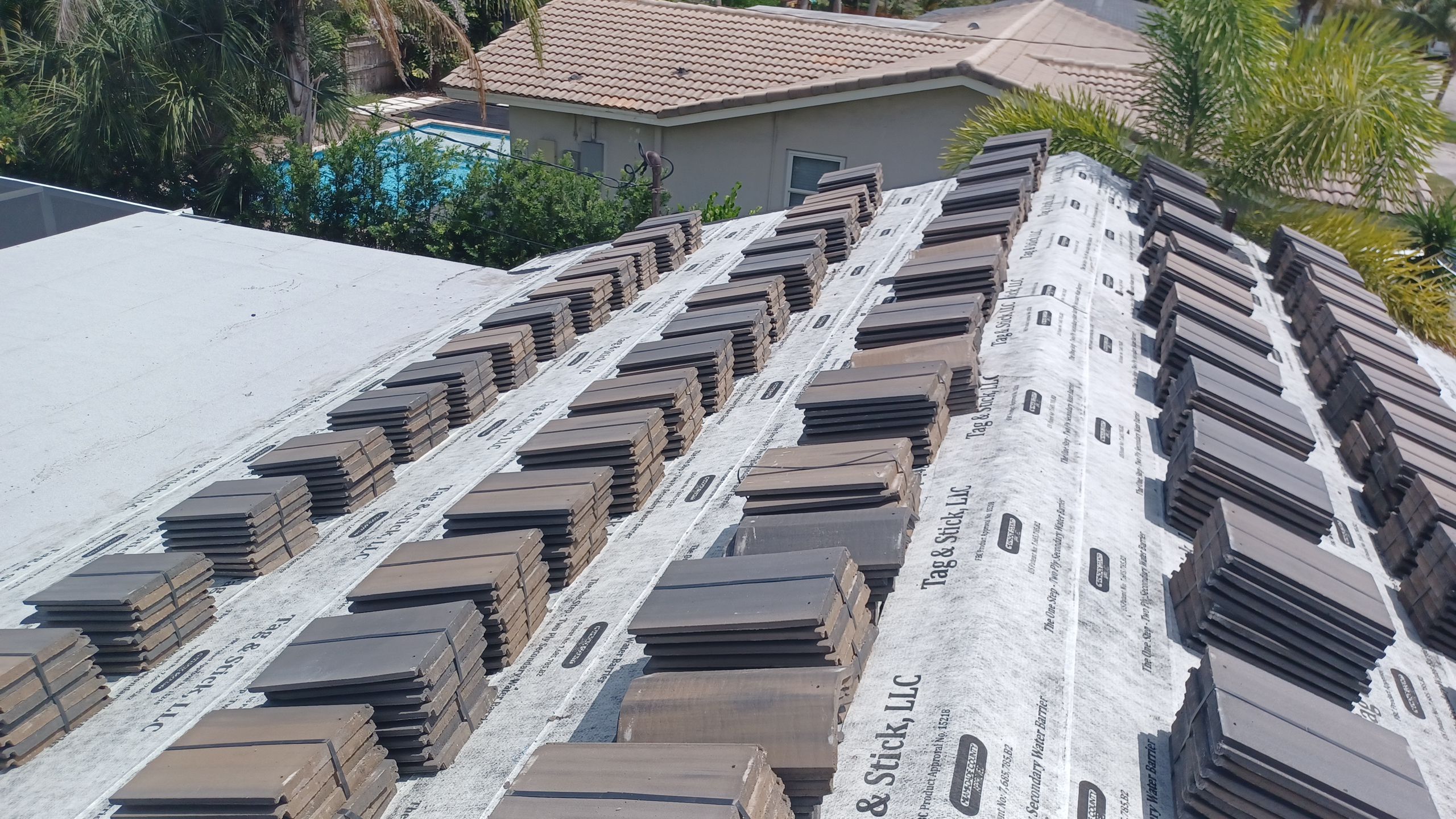 Residential Roofing Installation using Eagle Roofing Tile by BLUES BROTHERS ROOFING