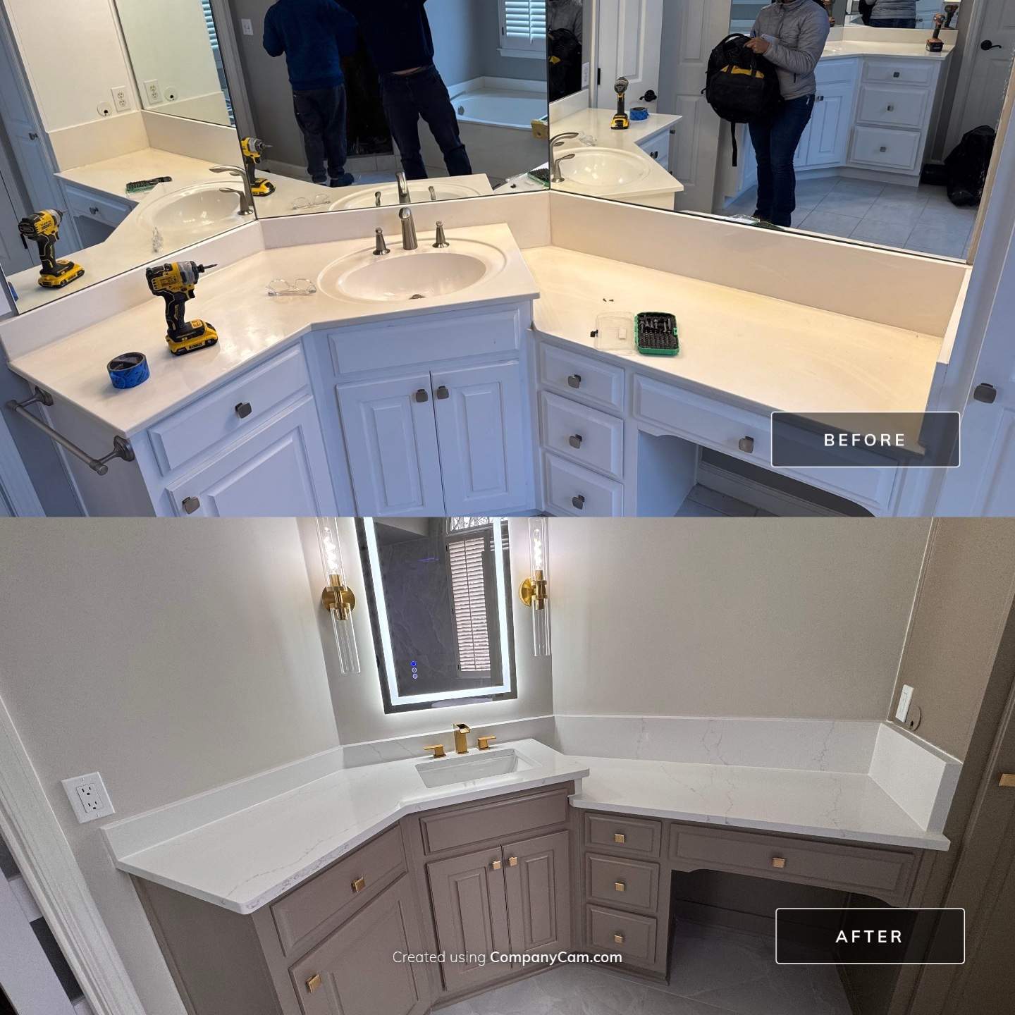 Master bathroom renovation by Prudencio