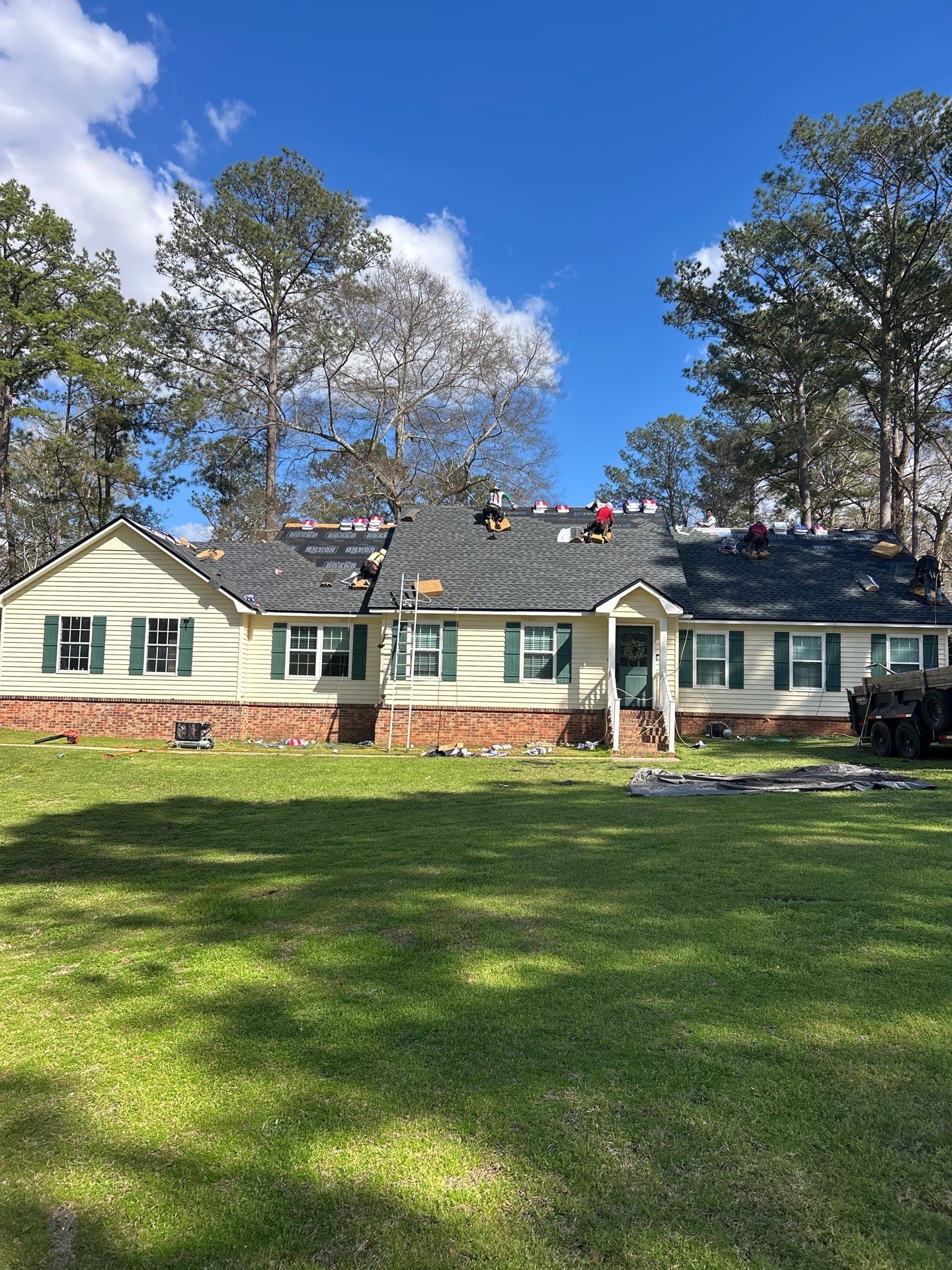 Residential Roof Replacement using GAF HDZ - Charcoal shingles by Elite Roofing LLC