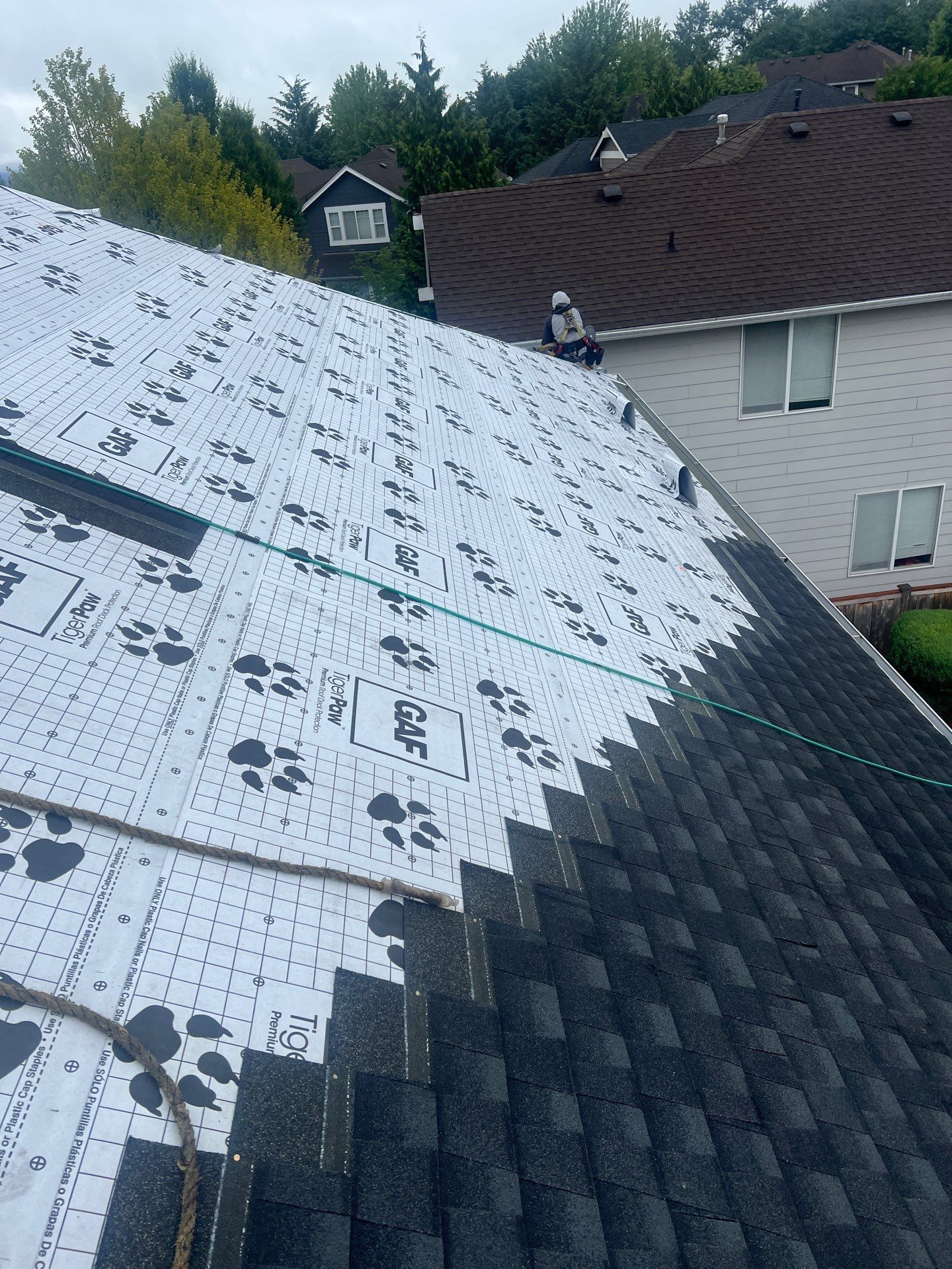 Residential Roofing Installation using GAF UHDZ Shingles by Roofing Formula LLC
