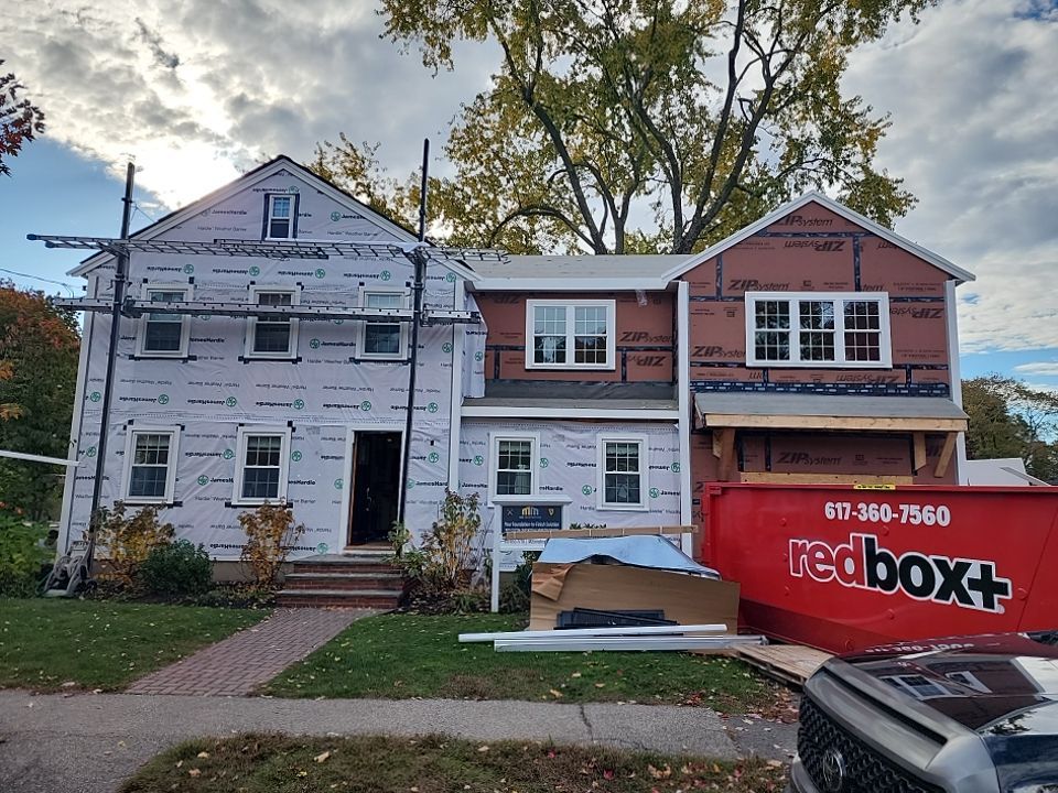 Siding and Roof for house with new addition in Milton, MA by UBrothers Construction