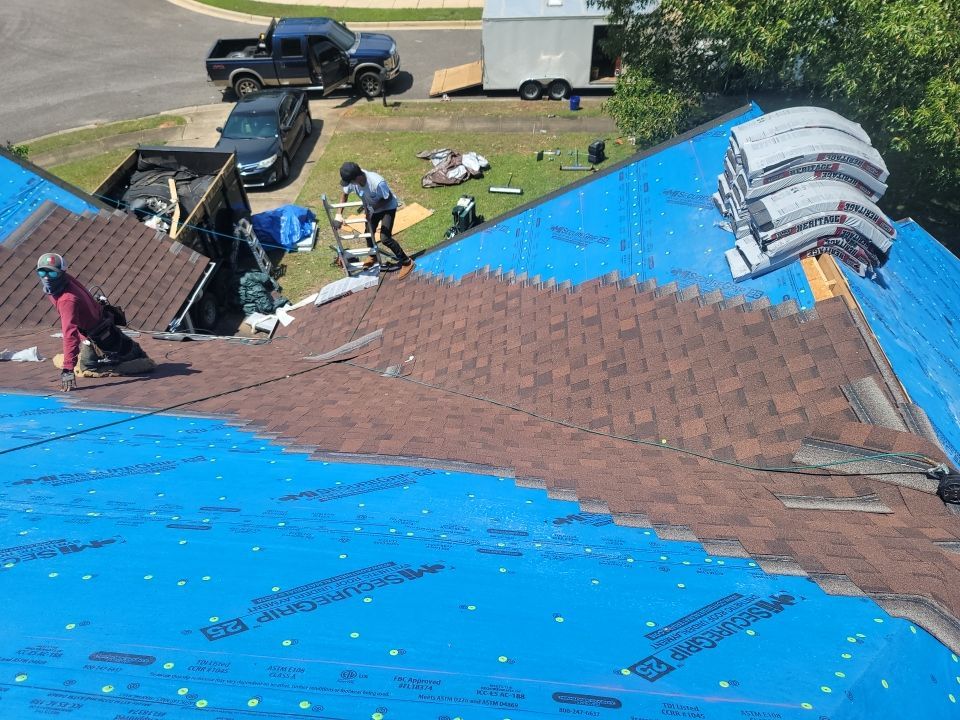 Residential Roofing Installation using Roof Replacement by American Roofing & Construction LLC