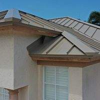 24ga 1.5" Mechanical Seam Sierra Tan by Total Roofing System The Metal Roof Experts