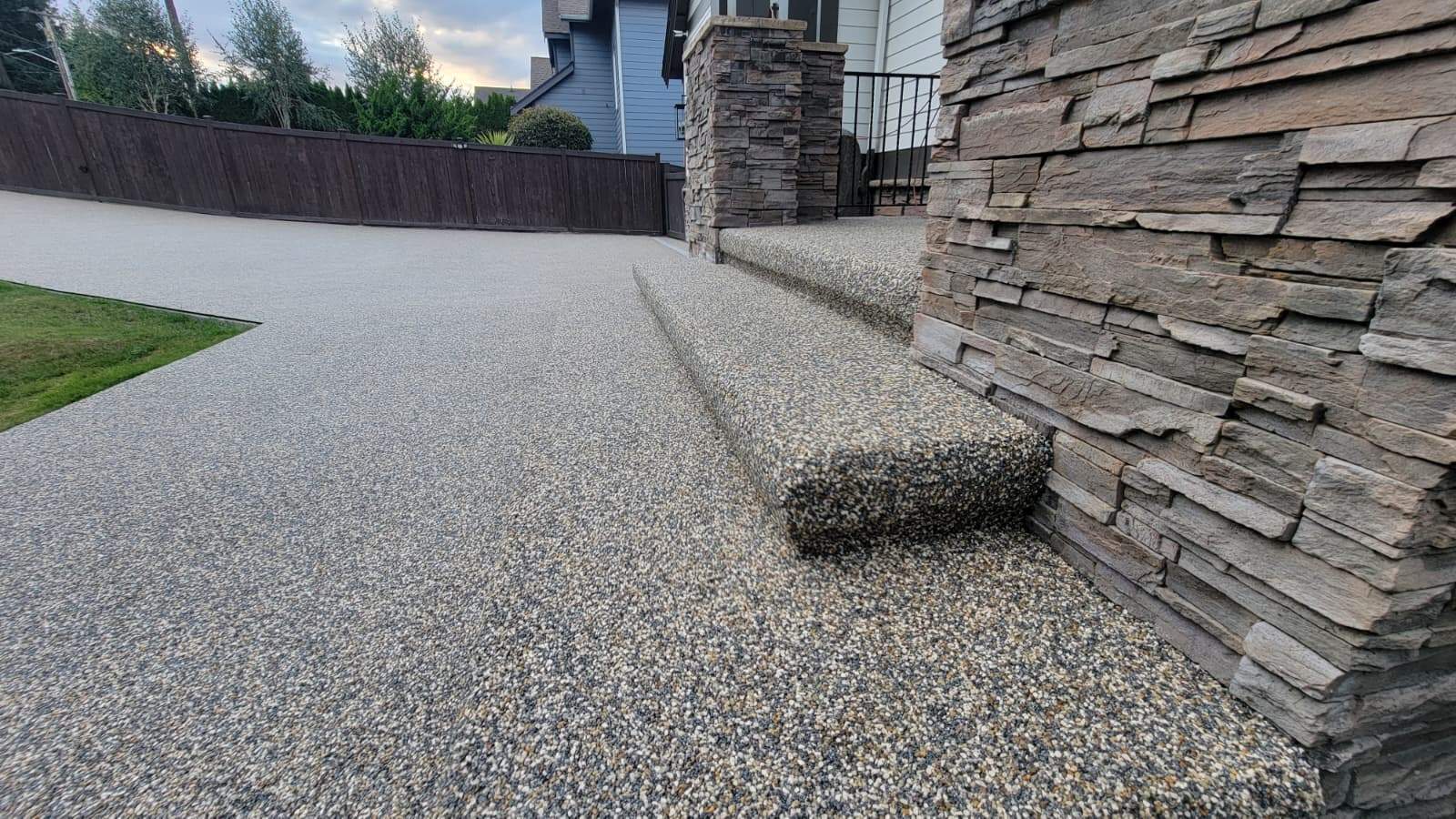 Big Sur Vuba Driveway by Concrete Coating Experts Inc.