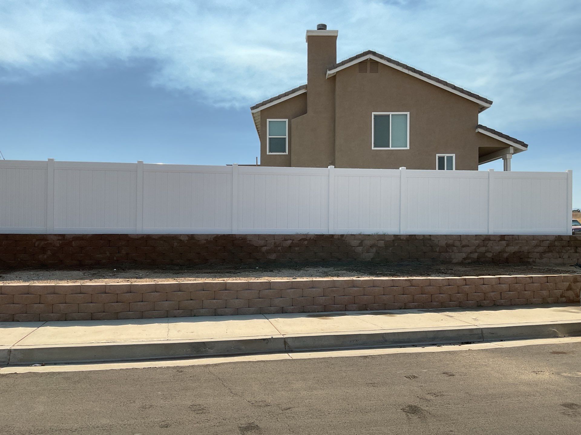 Fence Installation using Vinyl by Fence Guys Inc. 