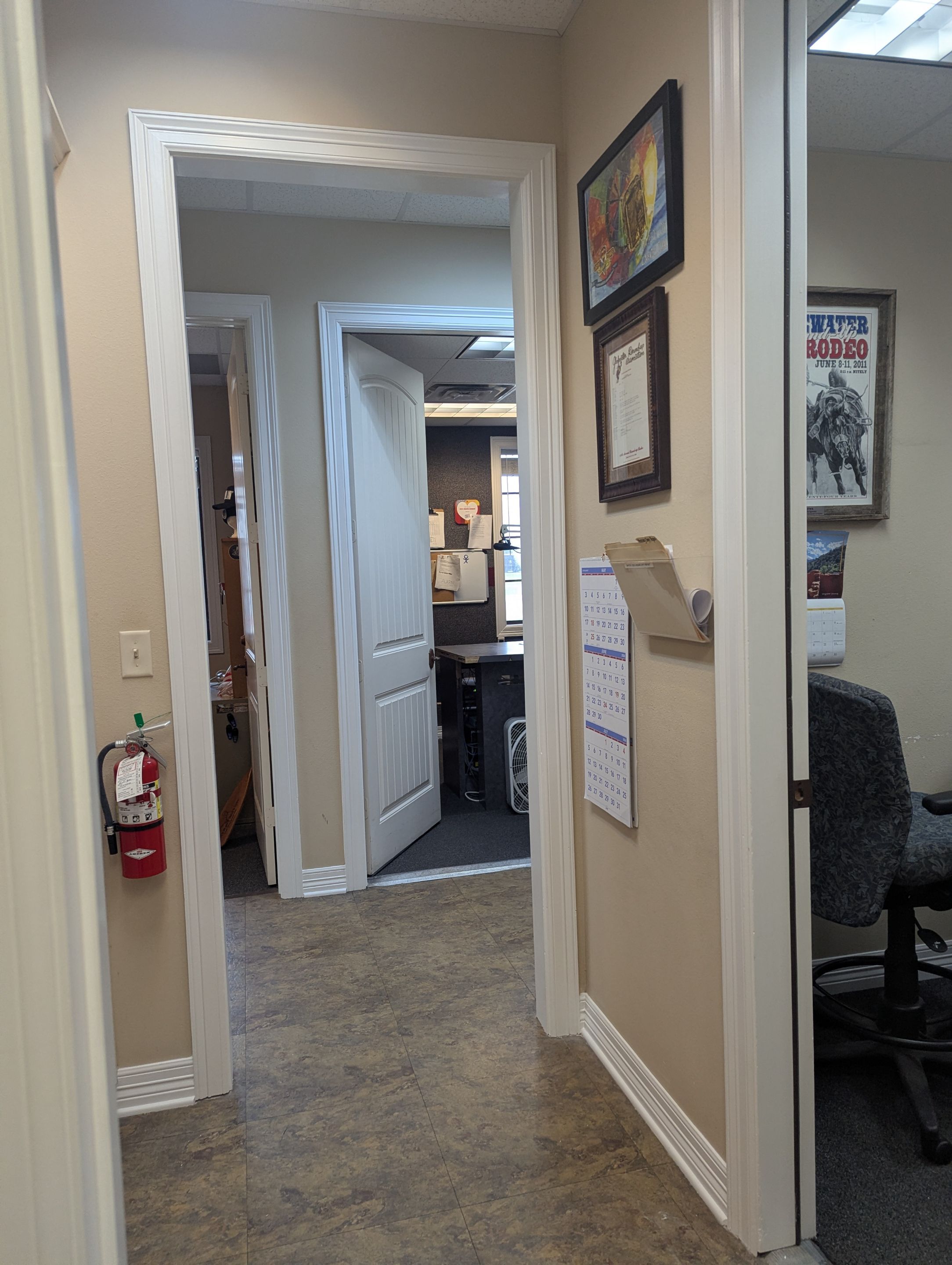 Commercial Interior Painting at KYKX 105.7 in Longview, TX by Quality Coats Painting