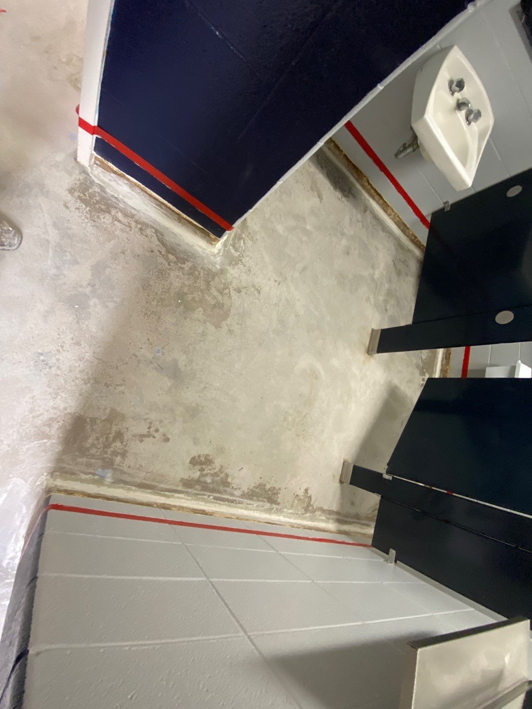 Locker Room using Custom Color by Select Painting, Coatings & Garage Cabinets