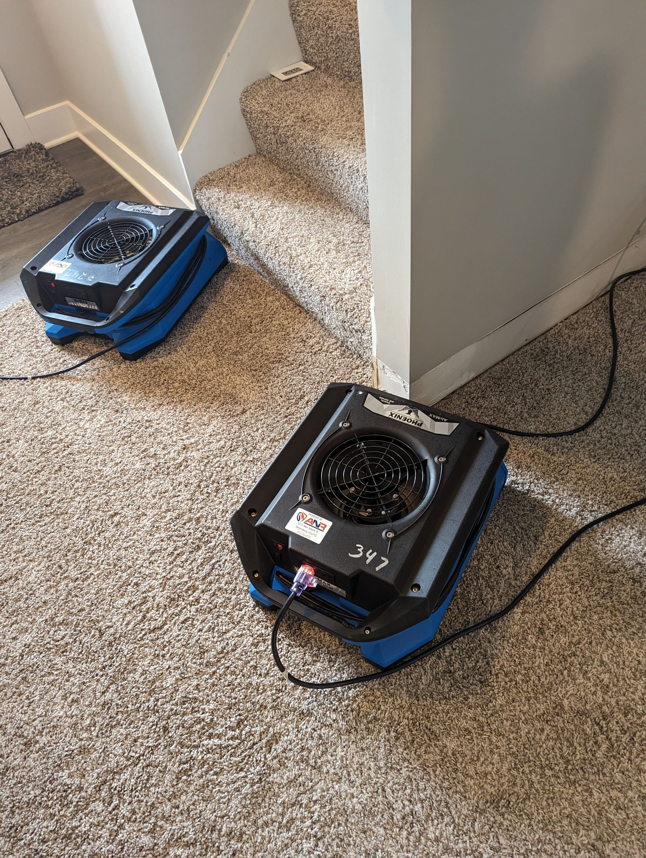 Water Mitigation using Air Movers in Sellersburg, IN by ANR Restoration