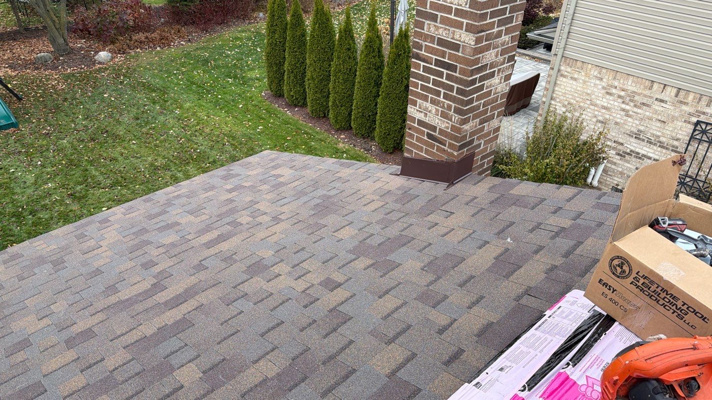 Roof Replacement using Owens Corning Teak by 180 Contractors