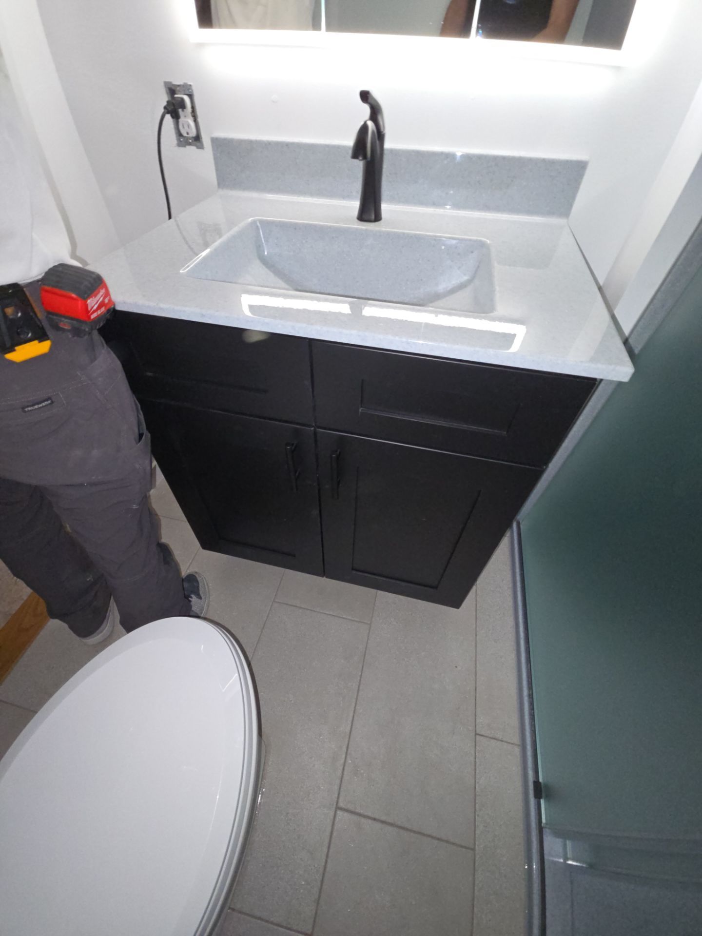 Small bathroom remodel with class! by The Shower Company