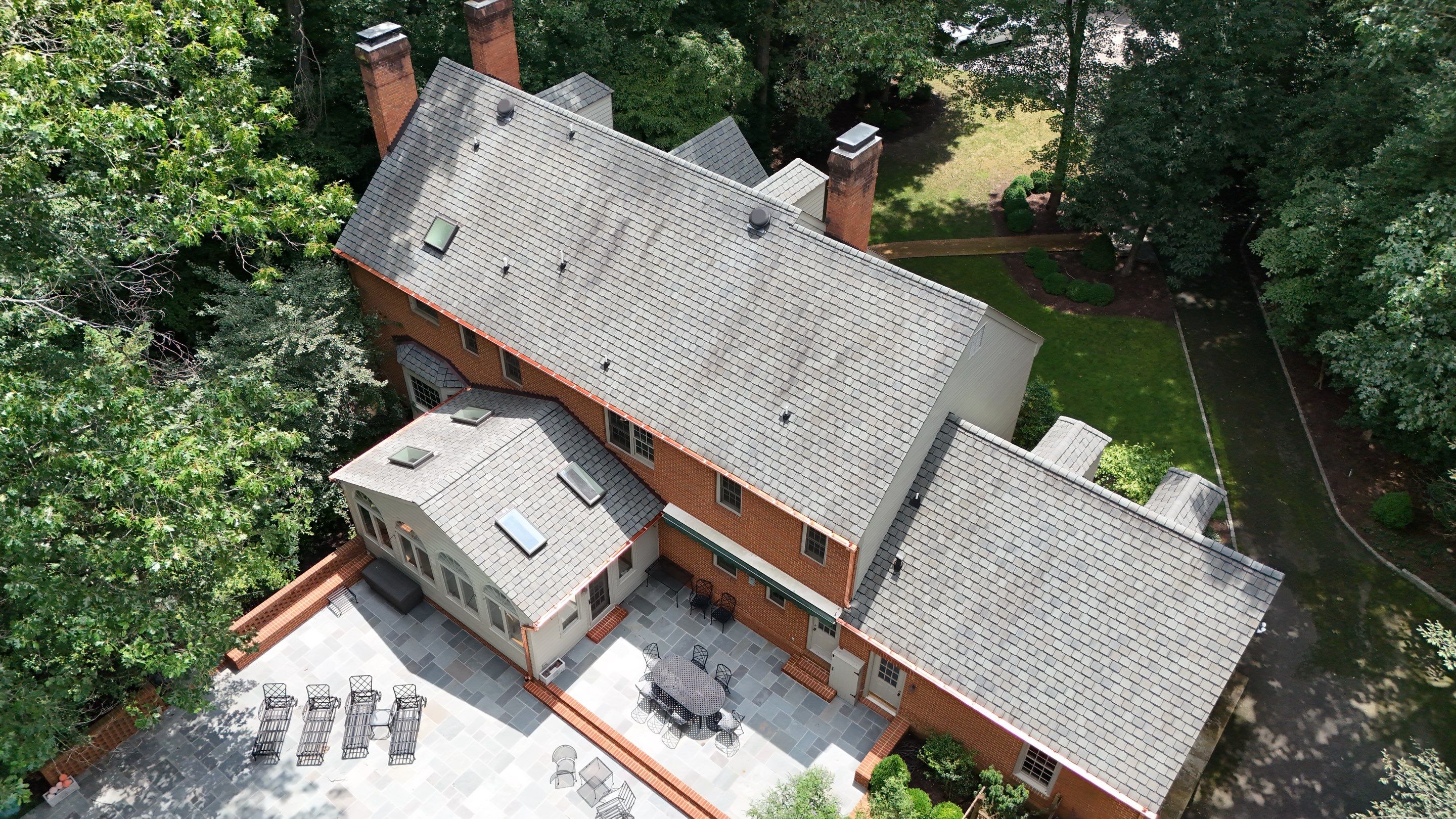Premium Copper Gutter Replacement and Roof Wash in Midlothian by Cade Construction