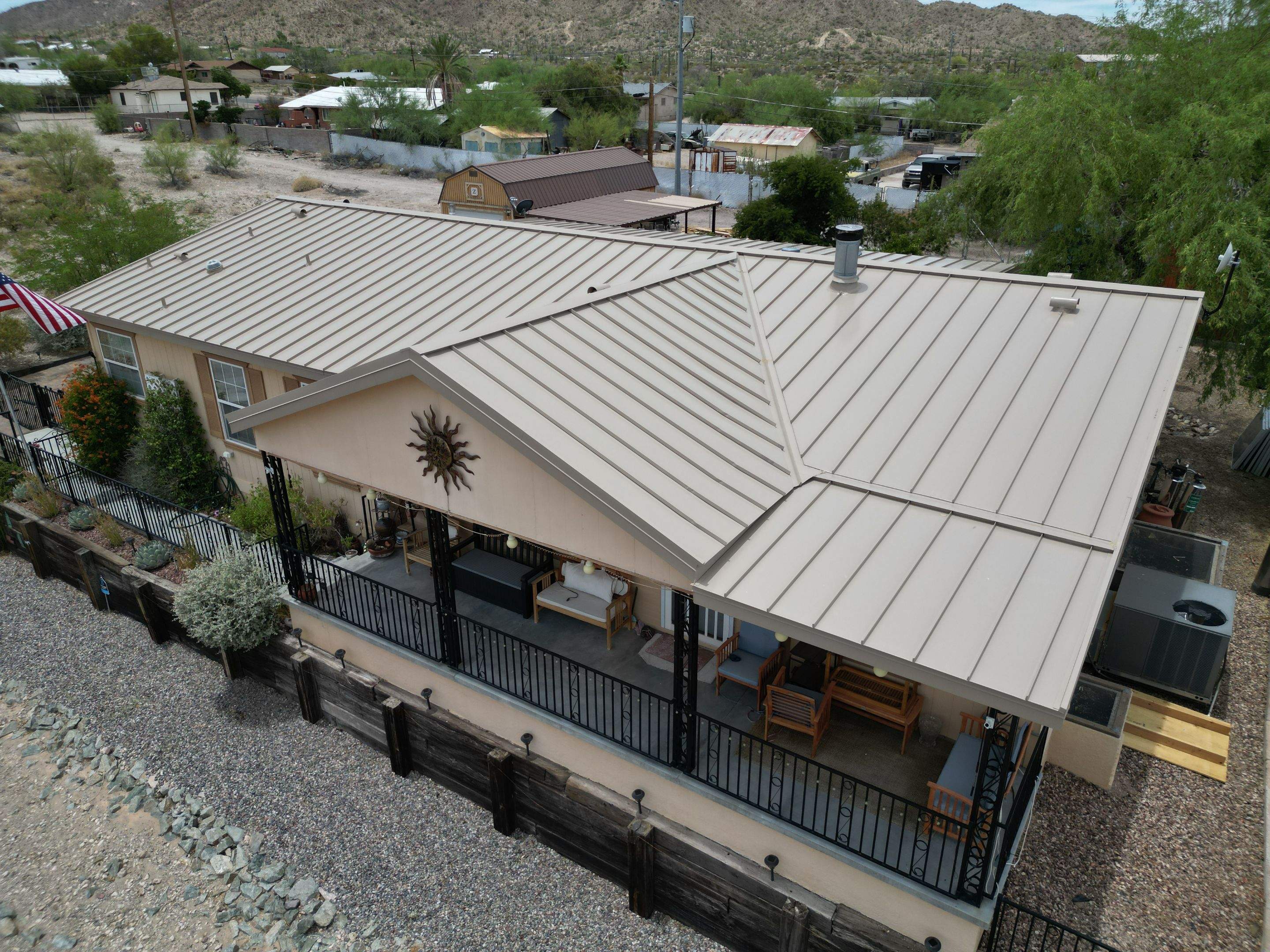 Champagne Standing Seam by Reimagine Roofing