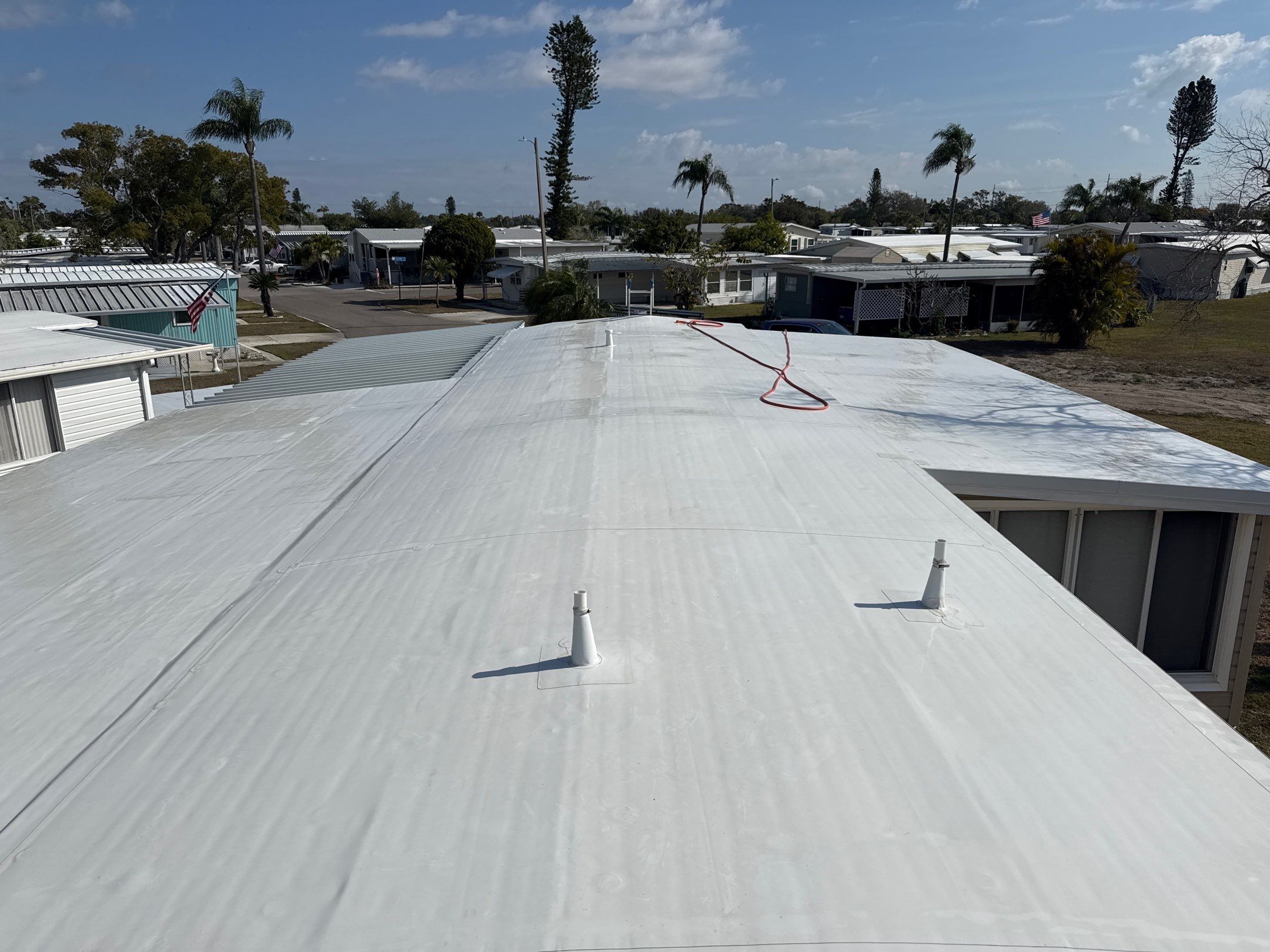 TPO Roof Cleaning & Mobile Home Soft Wash in Chulavista Landings – Ruskin, FL by Sunshine AquaWash