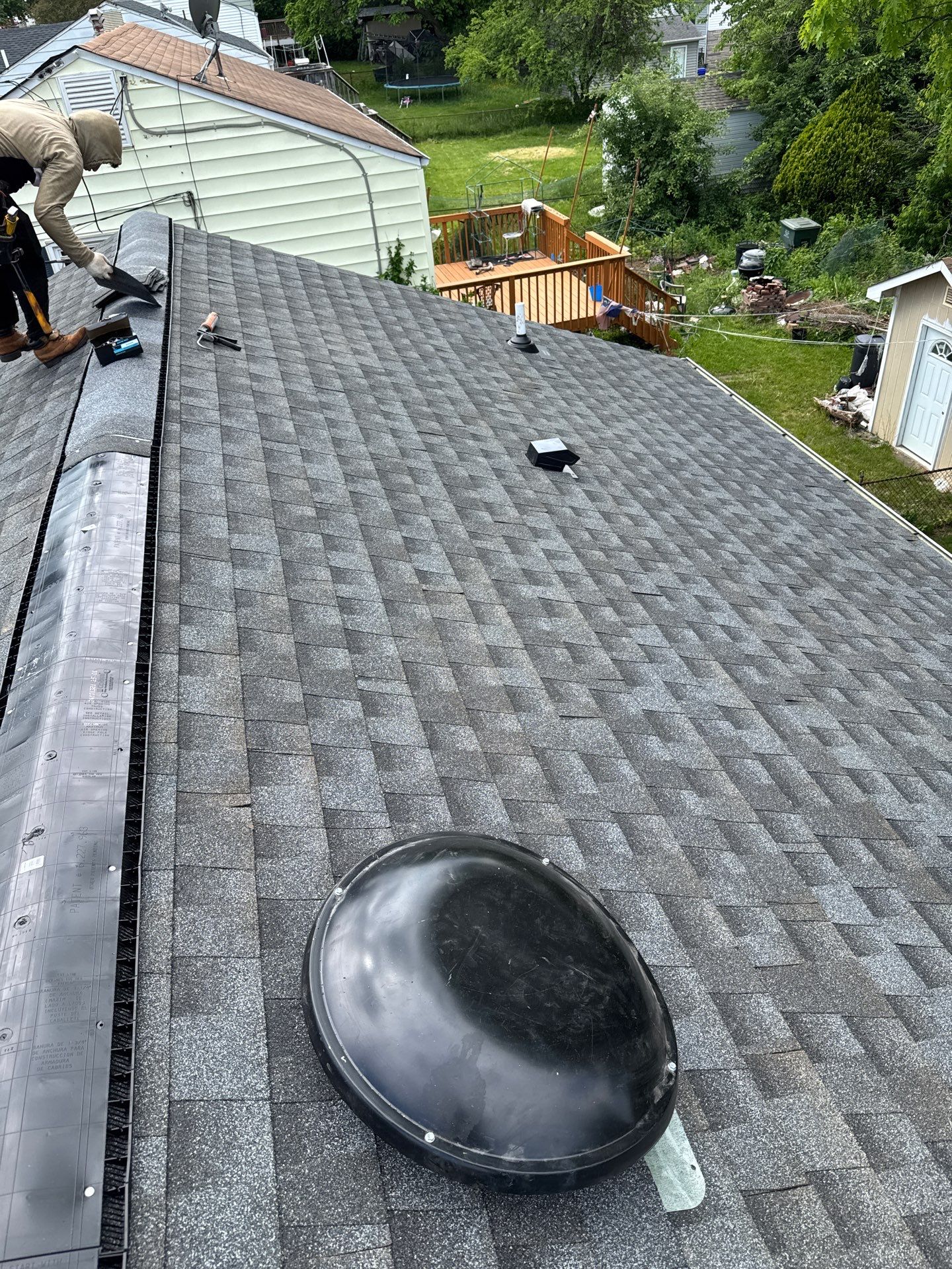 Residential Roofing Installation using GAF HDZ SHINGLES by La Bendicion Contruction Llc