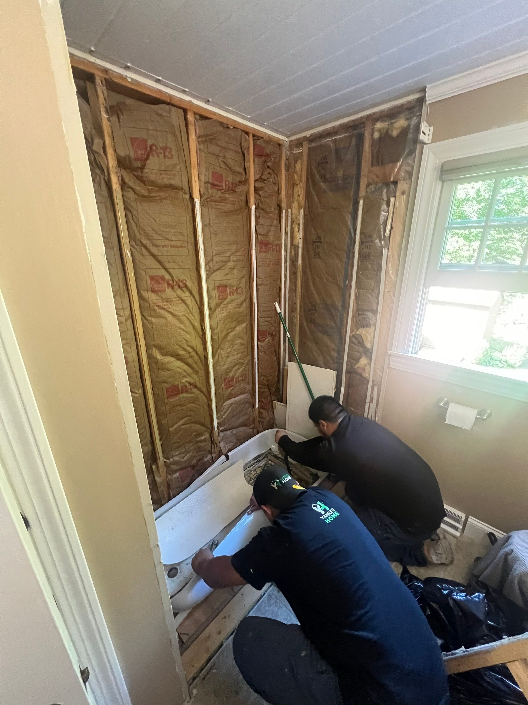 Tub to Walk-in Shower in Southampton, MA by Yankee Home Improvement