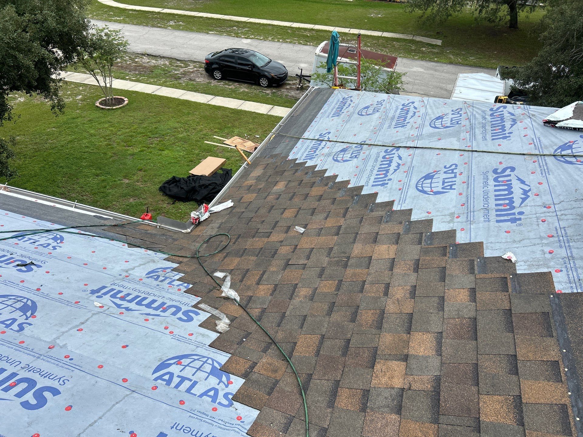 Deltona Roof Replacement Featuring Copper Canyon Shingles and Decking Repair by Pinnacle Roofing Group