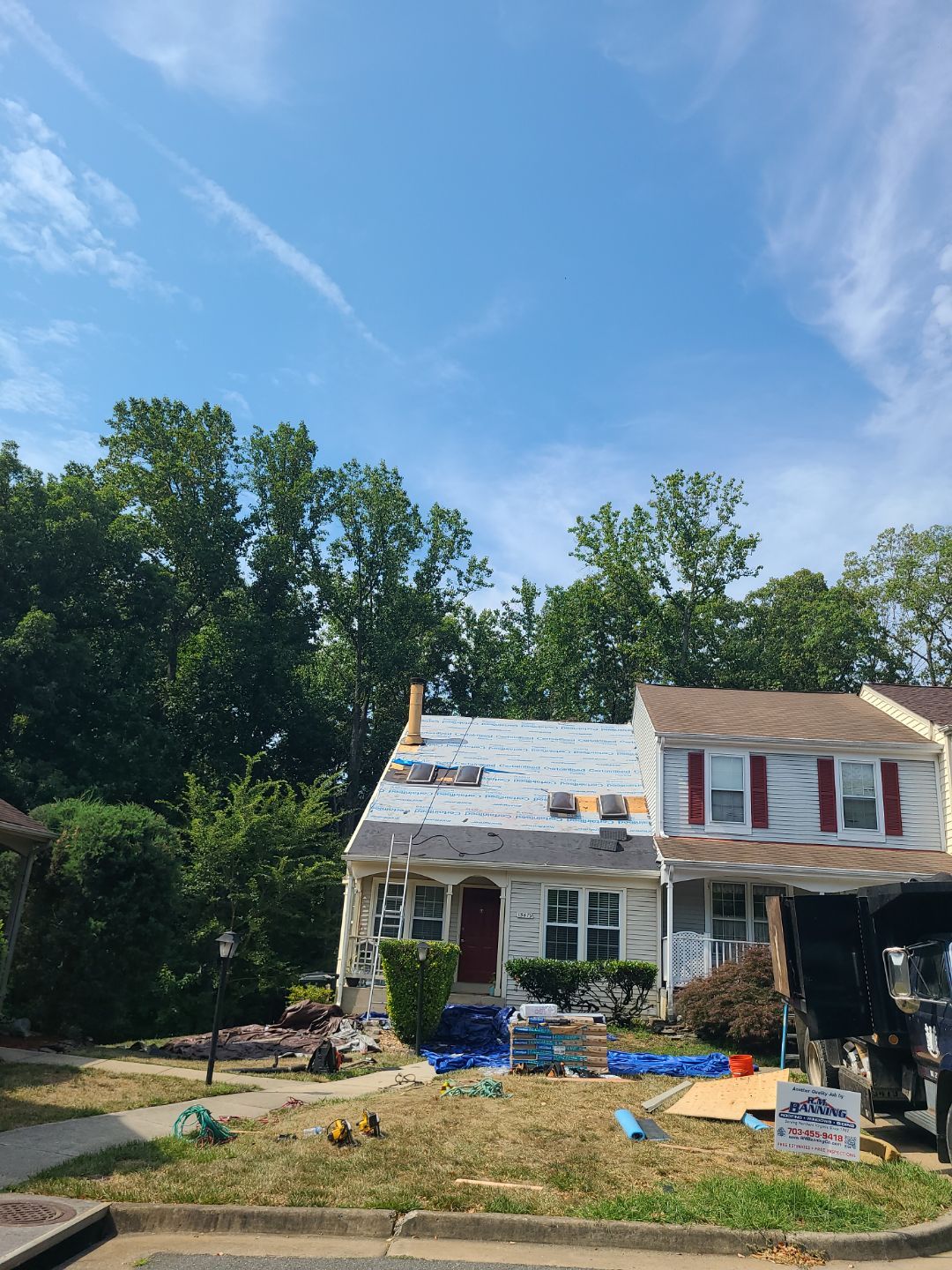 Montclair: Roof Installation with CertainTeed Landmark Designer Shingles in Burnt Sienna by RM Banning, Inc.