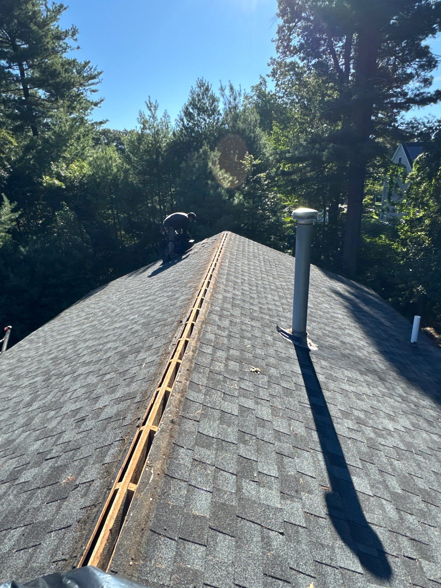 Tewksbury Attic Ventilation Upgrade with Chimney & Pipe Boot Reflashing by Mighty Dog Roofing of Greater Middlesex County