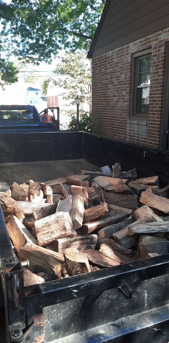 Firewood Delivery  using Seasoned Firewood by Mike Jones & Sons Tree Service LLC 