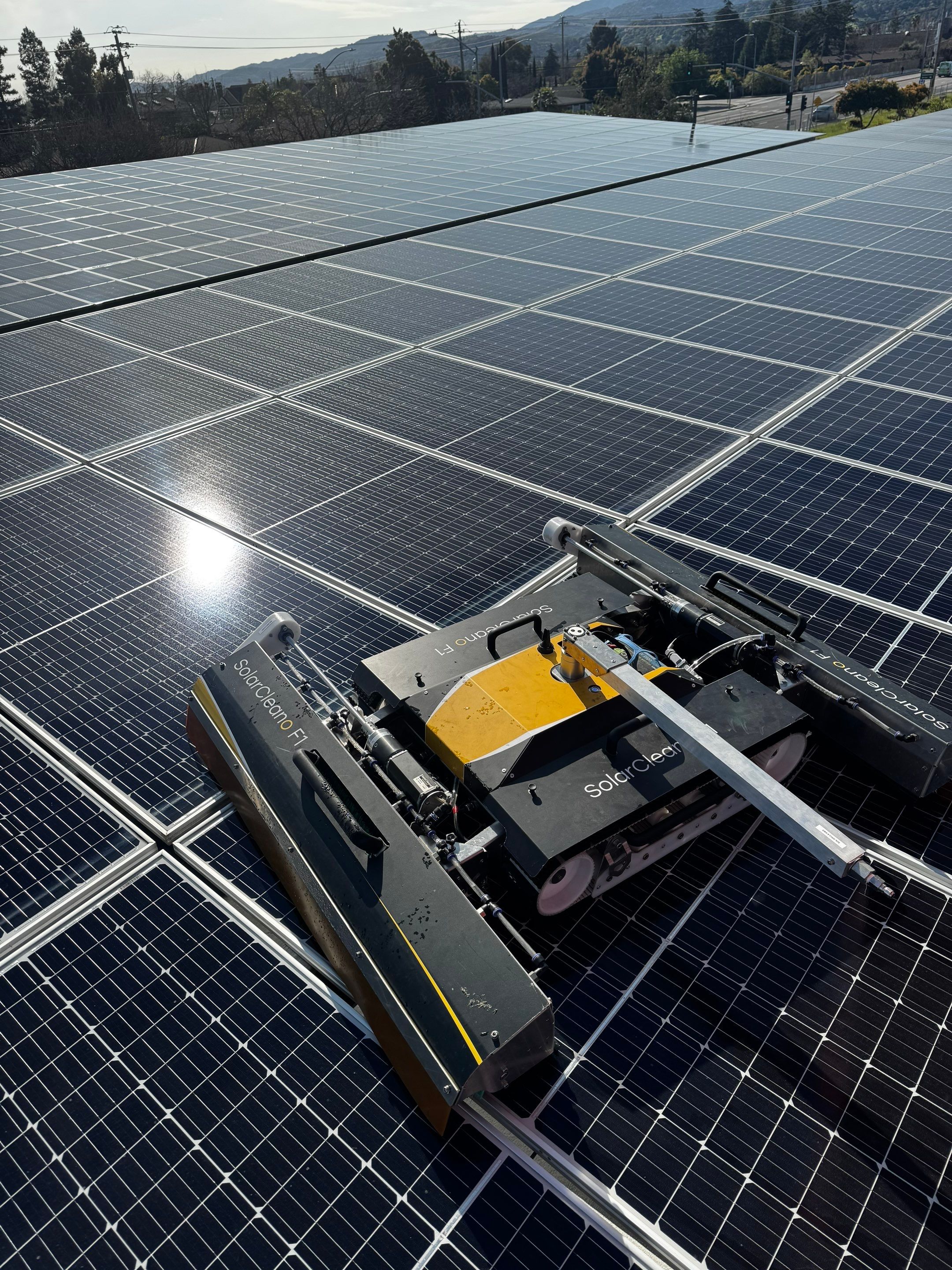 Commercial Solar Panel Cleaning using Deionized Water by All One Solar Shine
