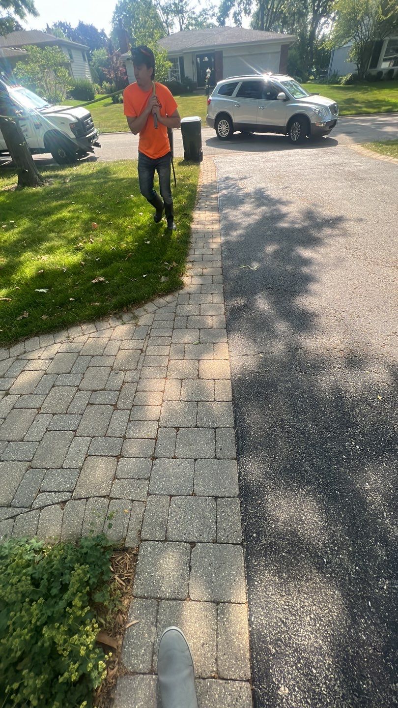 Brick paver clean, sand and seal.  using Surebond SB-1300 by Northern Power Washing LLC.