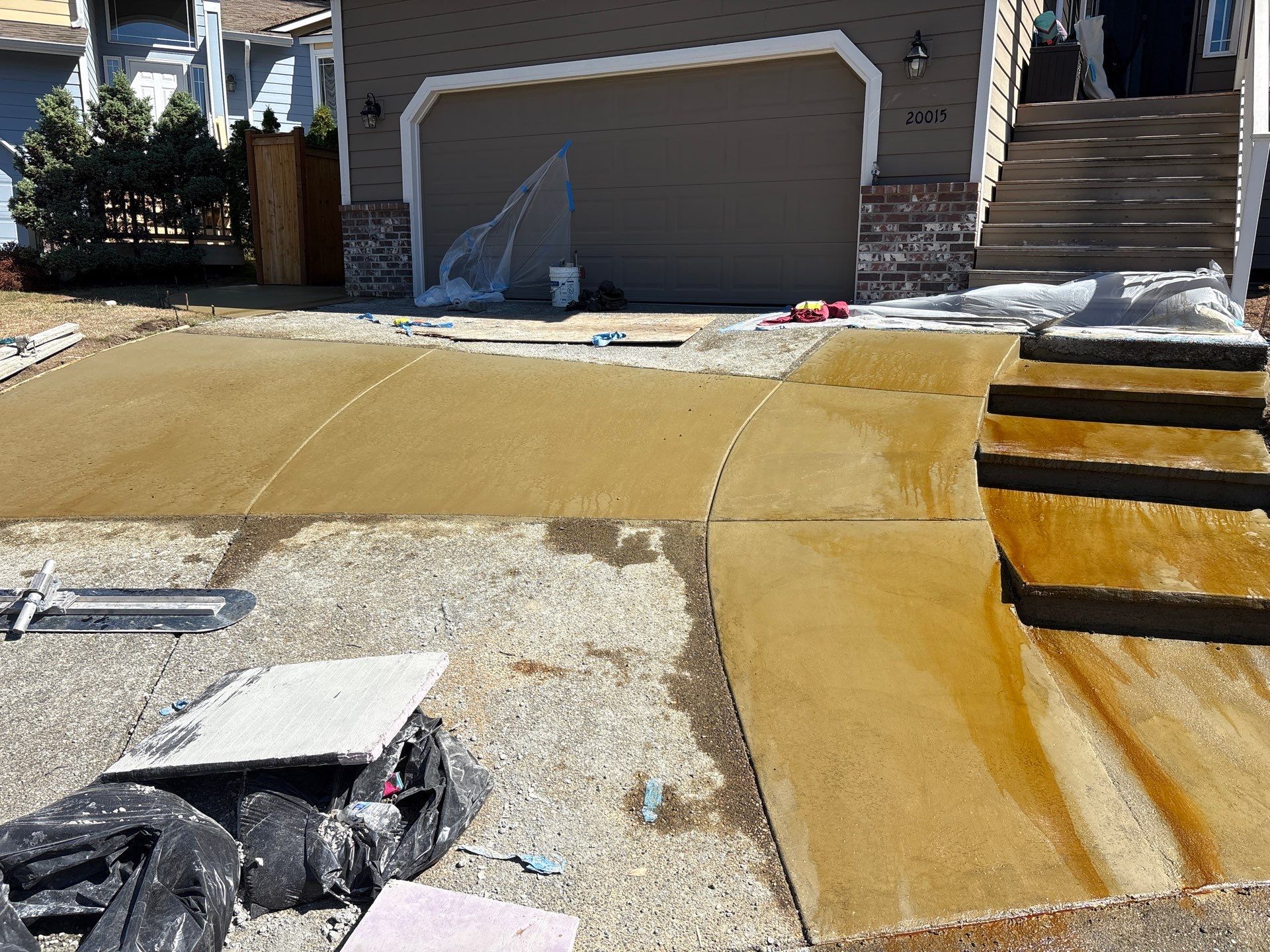 Concrete Driveway and Steps Renovation | Bothell  by Jireh Asphalt & Concrete Inc 